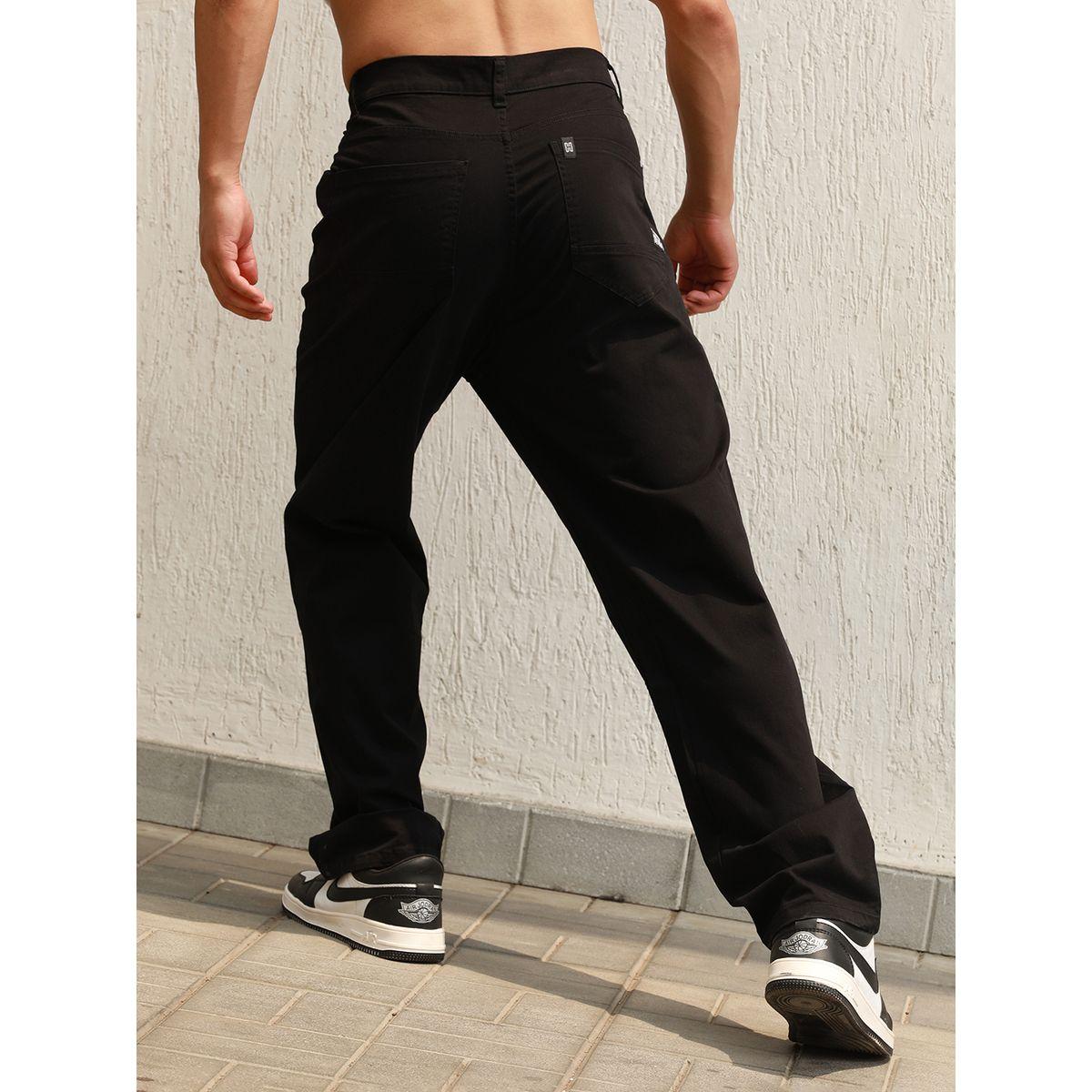 بنطال بقصة مريحة مع خصر متوسط وجيوب هابر هولم × ستايلي-men-clothing-bottoms-trousersandchinos-trousers-image-2