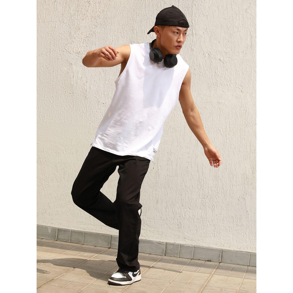 بنطال بقصة مريحة مع خصر متوسط وجيوب هابر هولم × ستايلي-men-clothing-bottoms-trousersandchinos-trousers-image-4