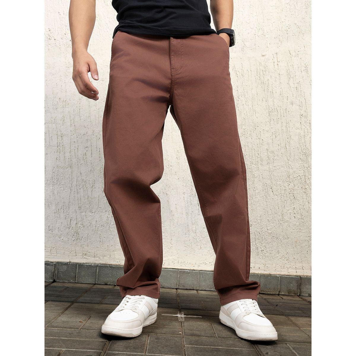 بنطال بقصة مريحة مع خصر متوسط وجيوب هابر هولم × ستايلي-men-clothing-bottoms-trousersandchinos-trousers-image-1