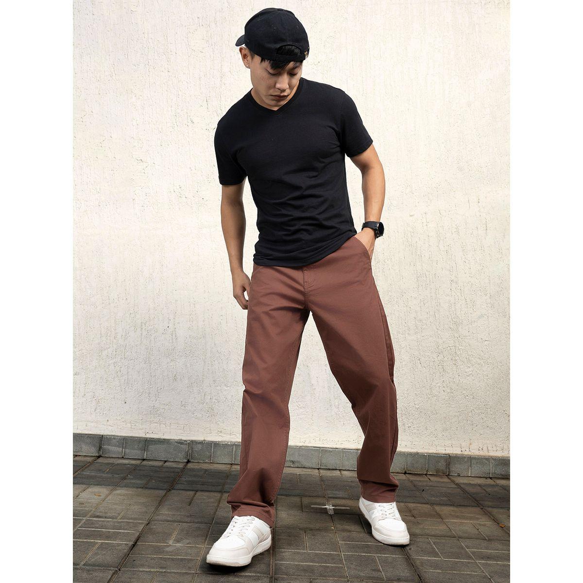 بنطال بقصة مريحة مع خصر متوسط وجيوب هابر هولم × ستايلي-men-clothing-bottoms-trousersandchinos-trousers-image-5