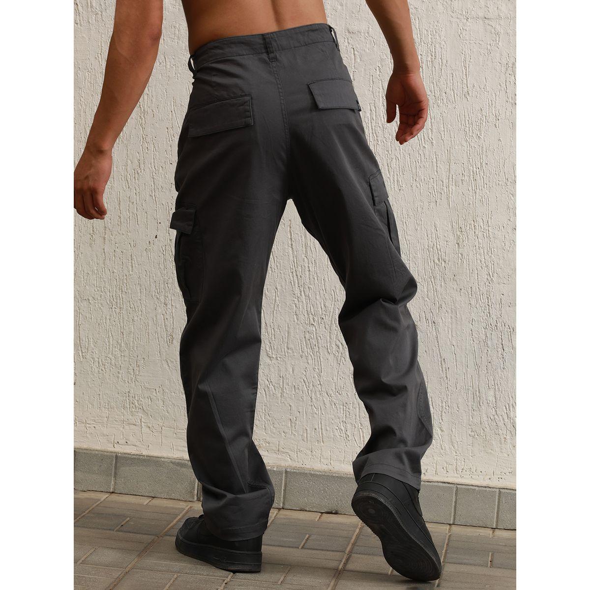 Hubberholme X Styli  Solid Relaxed Fit Cargo Pants-men-clothing-bottoms-trousersandchinos-trousers-image-2