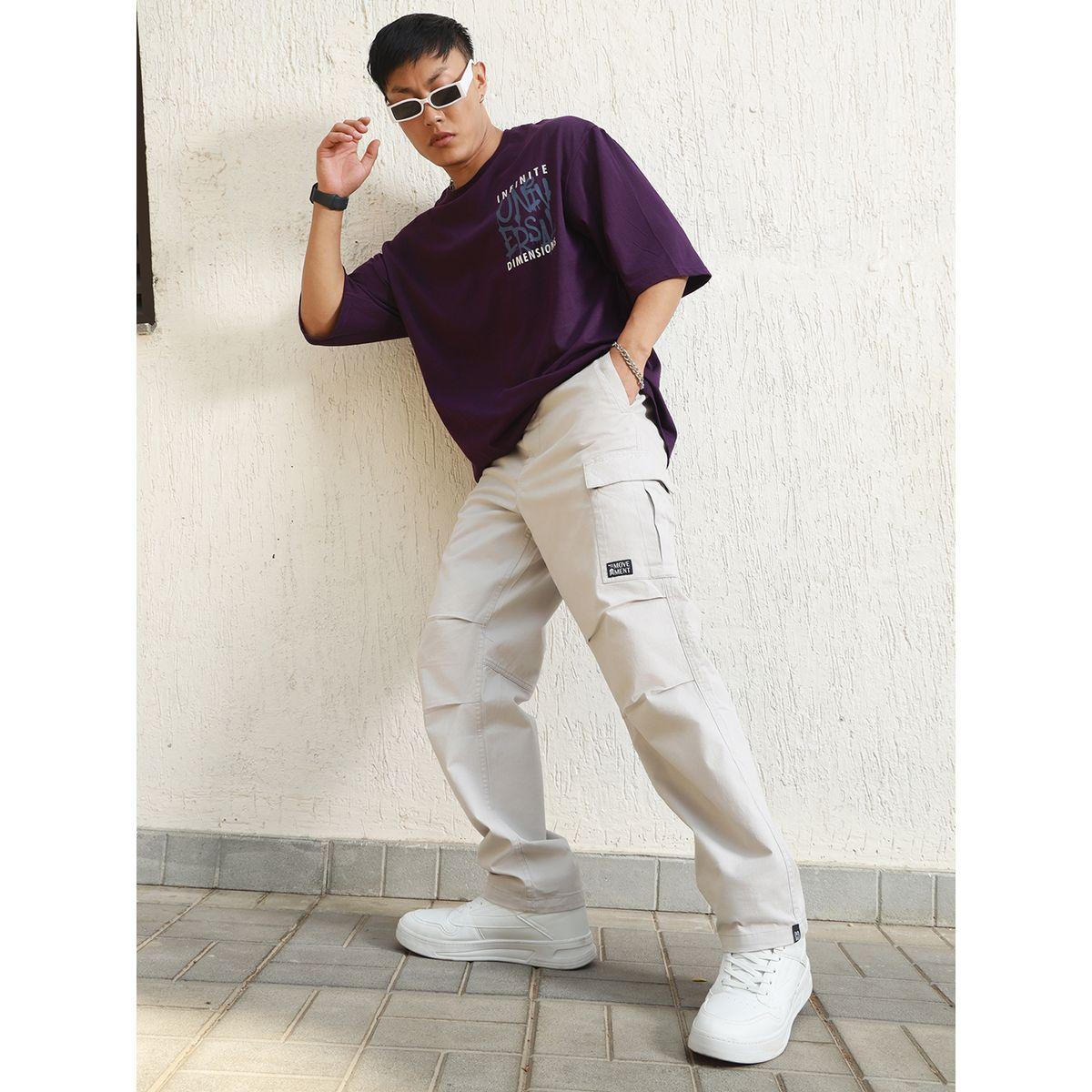 بنطال كارجو بقصة مريحة وخصر متوسط هابر هولم × ستايلي-men-clothing-bottoms-trousersandchinos-trousers-image-5