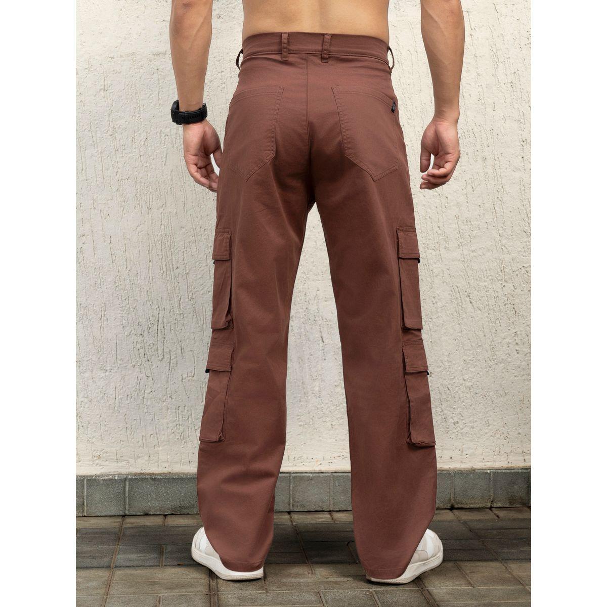 بنطال كارجو بقصة واسعة وخصر متوسط هابر هولم × ستايلي-men-clothing-bottoms-trousersandchinos-trousers-image-2