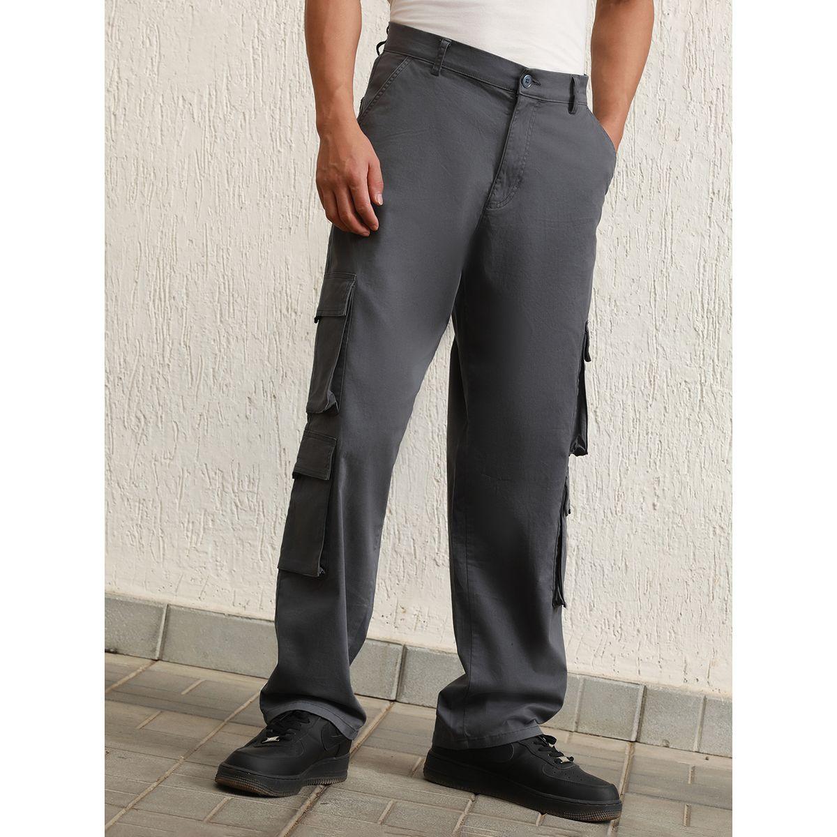 Hubberholme X Styli  Straight Fit Double Cargo Pocket Pants-men-clothing-bottoms-trousersandchinos-trousers-image-1