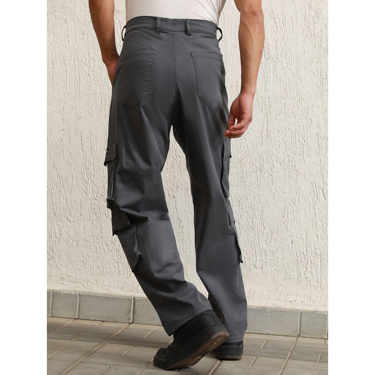 Hubberholme X Styli  Straight Fit Double Cargo Pocket Pants-men-clothing-bottoms-trousersandchinos-trousers-image-2