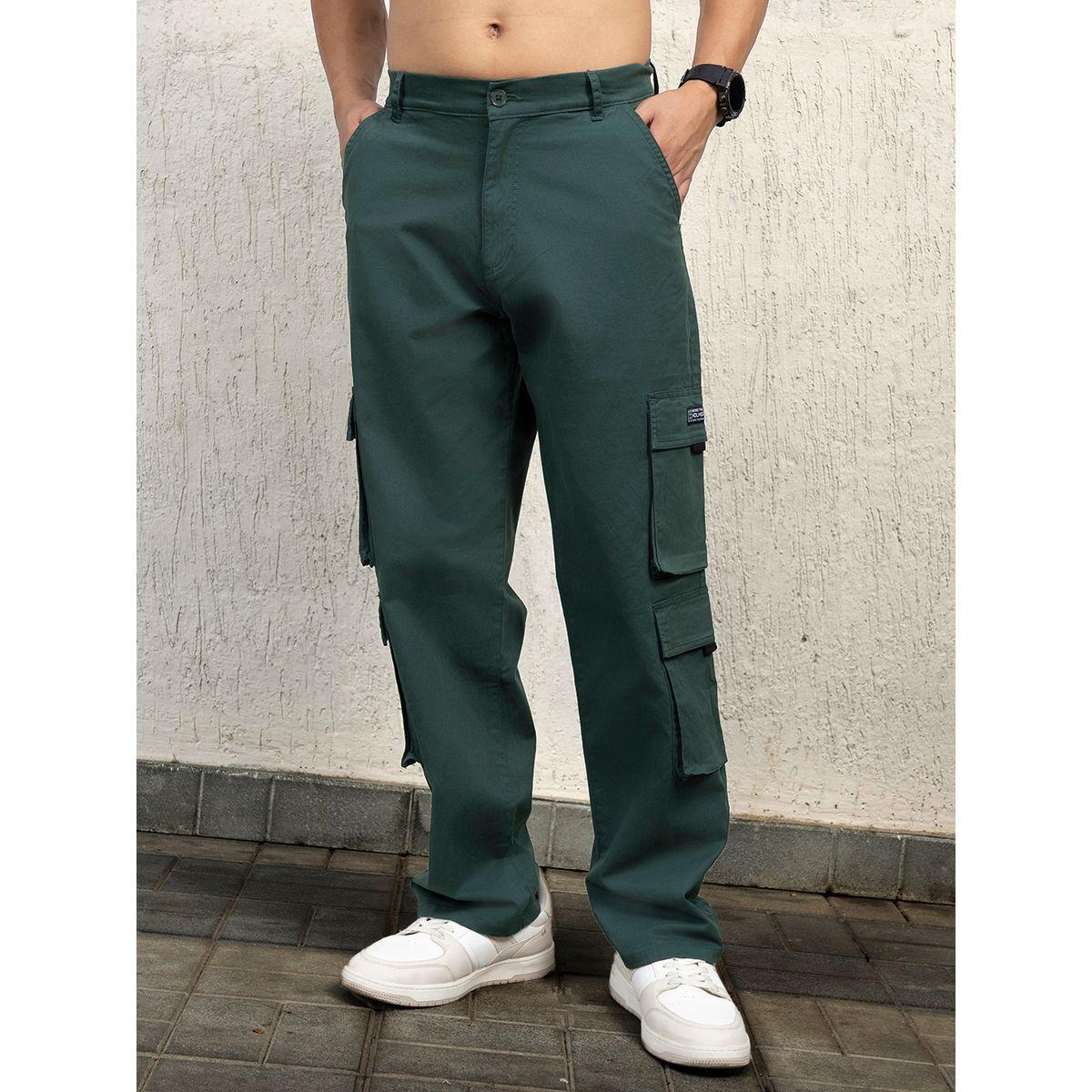 بنطال كارجو بقصة واسعة وخصر متوسط هابر هولم × ستايلي-men-clothing-bottoms-trousersandchinos-trousers-image-1