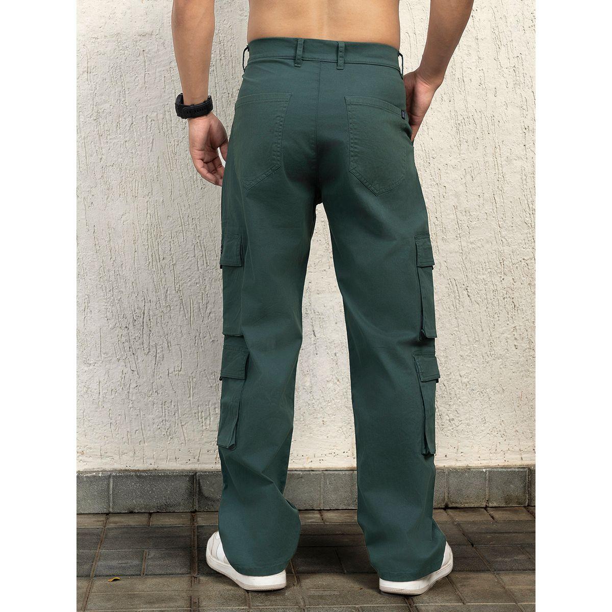 بنطال كارجو بقصة واسعة وخصر متوسط هابر هولم × ستايلي-men-clothing-bottoms-trousersandchinos-trousers-image-2