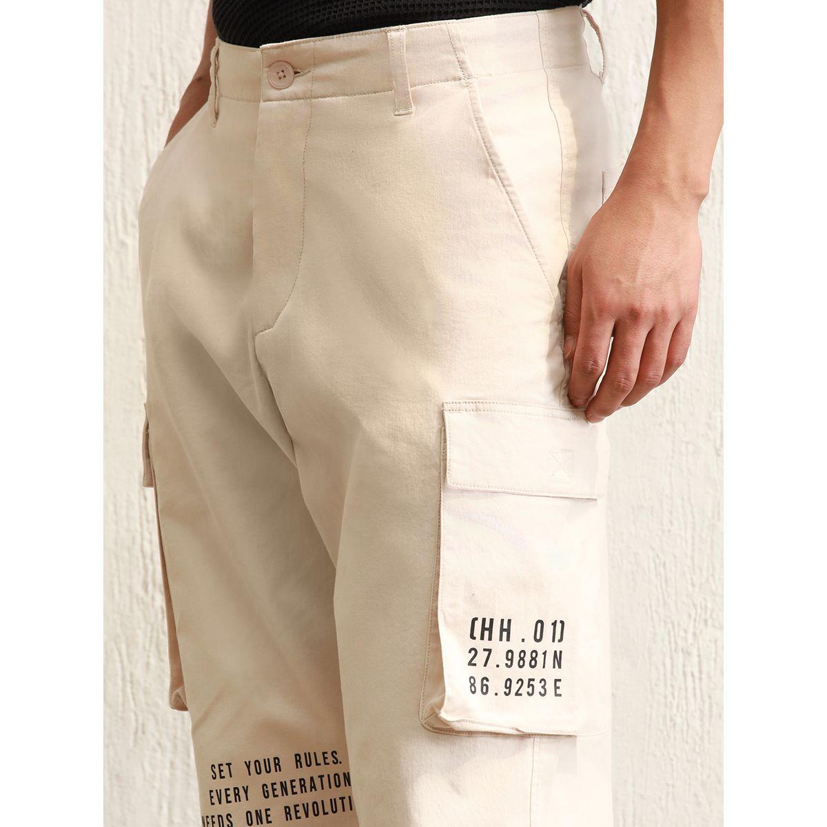 بنطال كارجو بقصة مريحة وجيب مطبع هابر هولم × ستايلي-men-clothing-bottoms-joggers-image-3