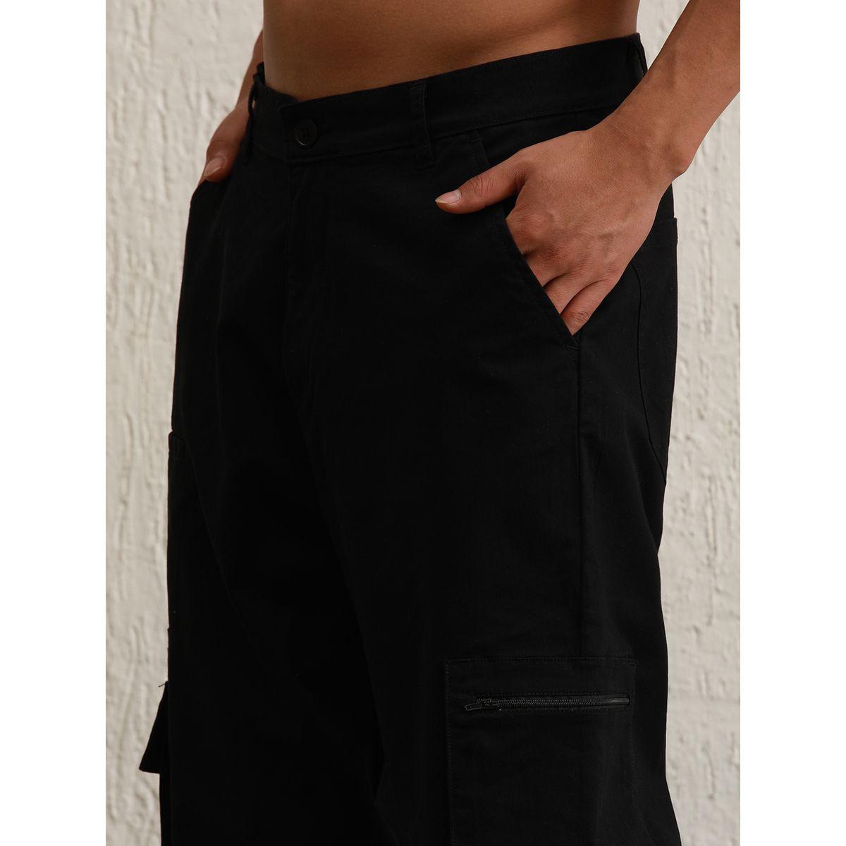 بنطال كارجو بقصة مريحة وجيب بسحَّاب غلق هابر هولم × ستايلي-men-clothing-bottoms-trousersandchinos-trousers-image-3