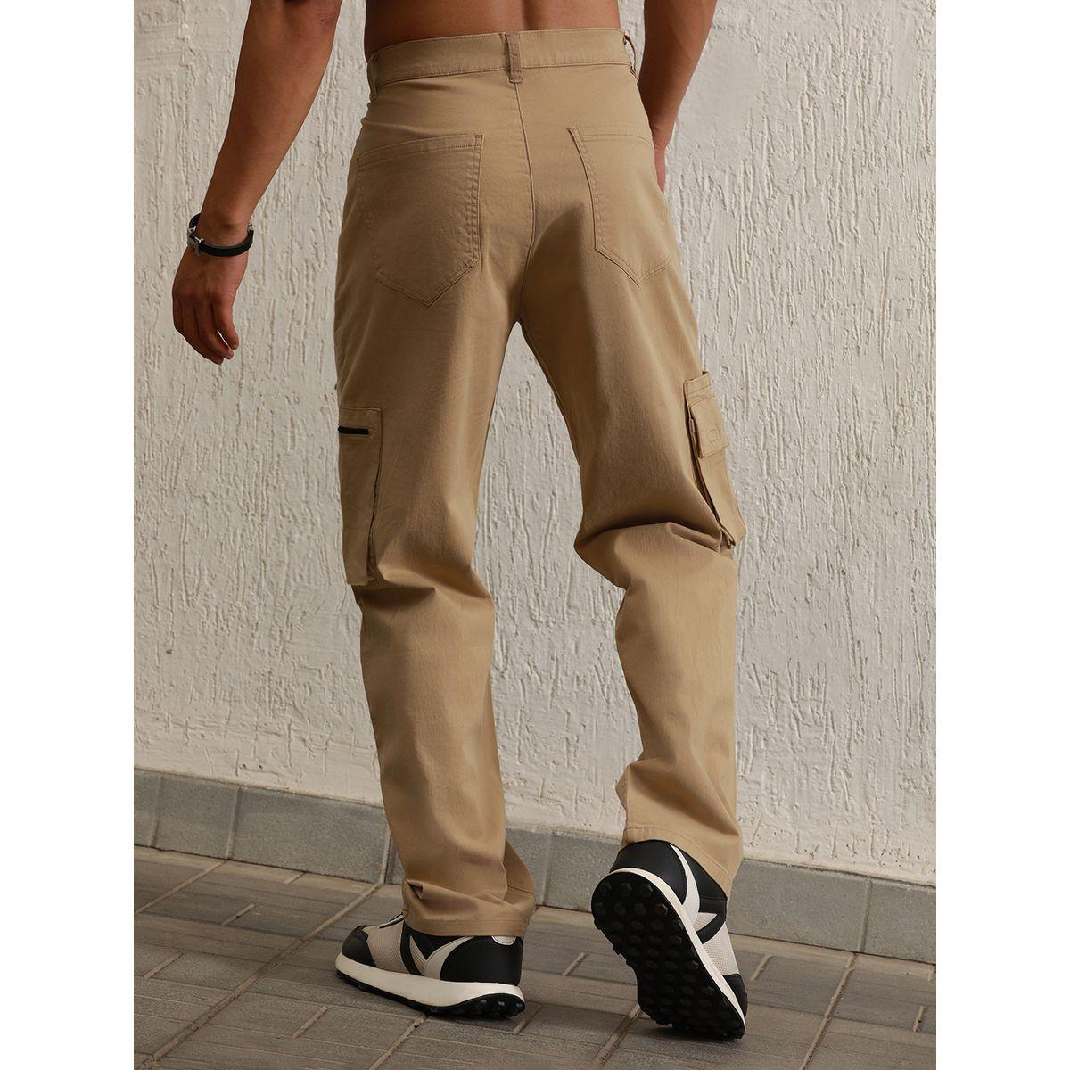 بنطال كارجو بقصة مريحة وجيب بسحَّاب غلق هابر هولم × ستايلي-men-clothing-bottoms-trousersandchinos-trousers-image-2