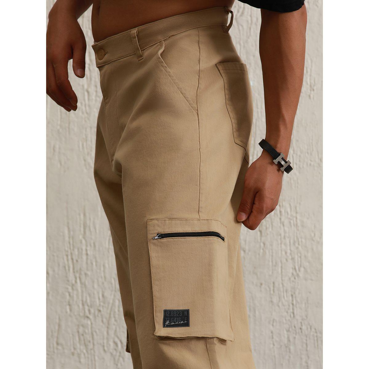 بنطال كارجو بقصة مريحة وجيب بسحَّاب غلق هابر هولم × ستايلي-men-clothing-bottoms-trousersandchinos-trousers-image-3
