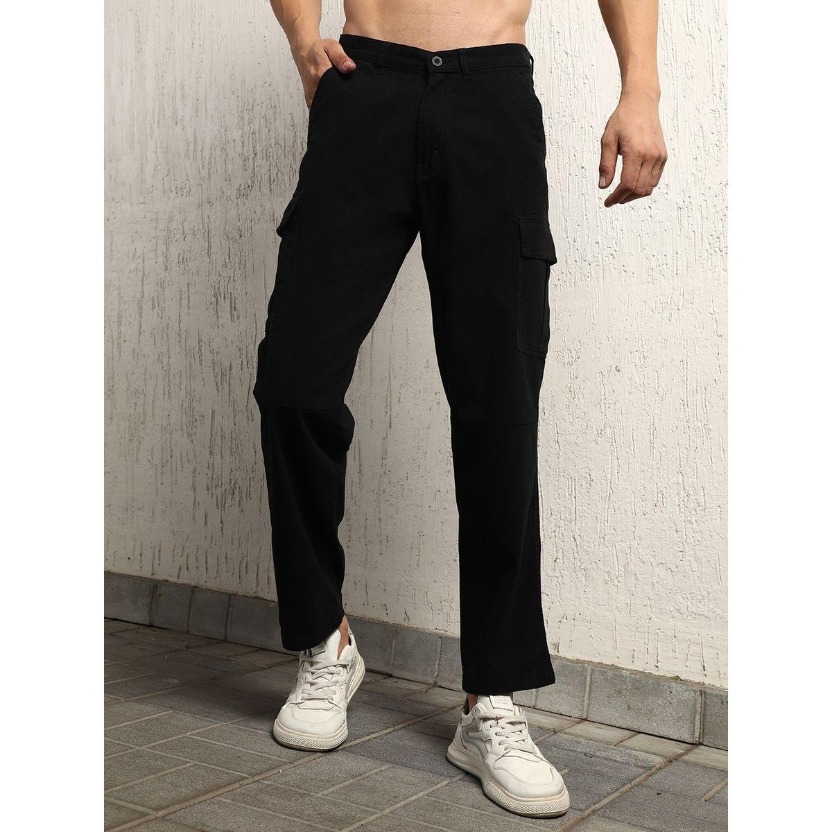 بنطال كارجو بأرجل مستقيمة وخصر متوسط هابر هولم × ستايلي-men-clothing-bottoms-trousersandchinos-trousers-image-1