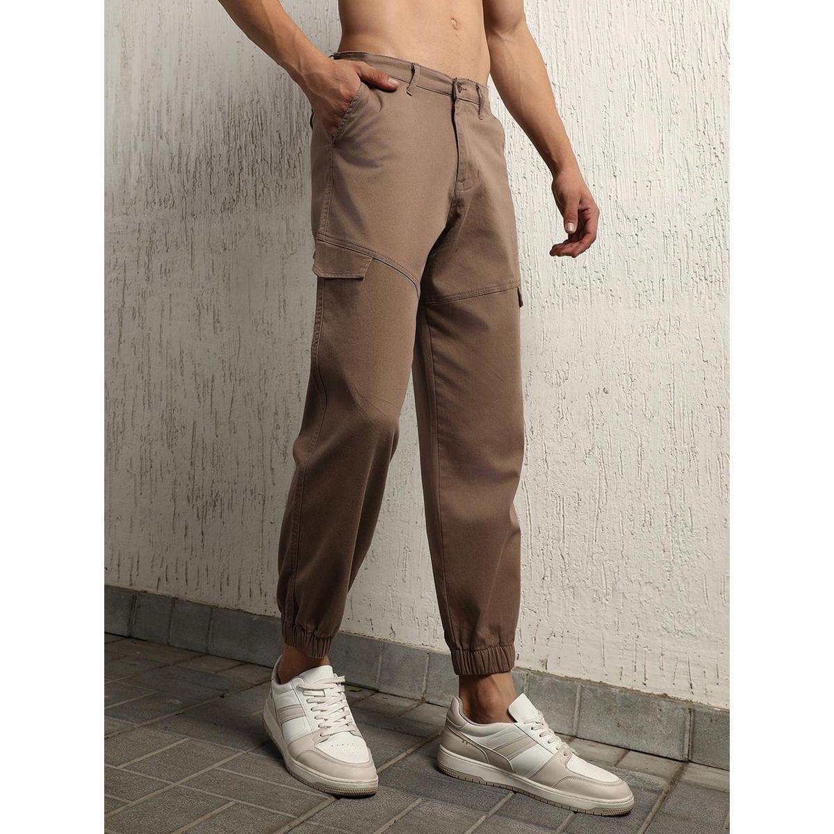 Hubberholme X Styli  Solid Cuffed Pants with Flap Detail-men-clothing-bottoms-trousersandchinos-trousers-image-1