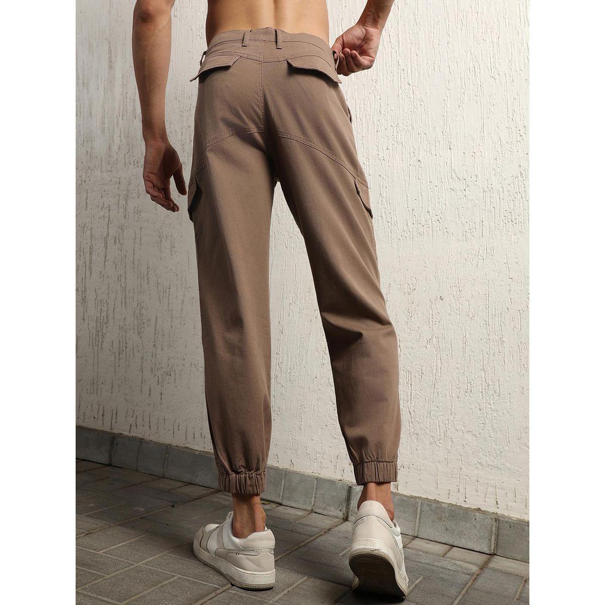 بنطال سادة بحواف مكبلة ومزينة بأغطية هابر هولم × ستايلي-men-clothing-bottoms-trousersandchinos-trousers-image-2