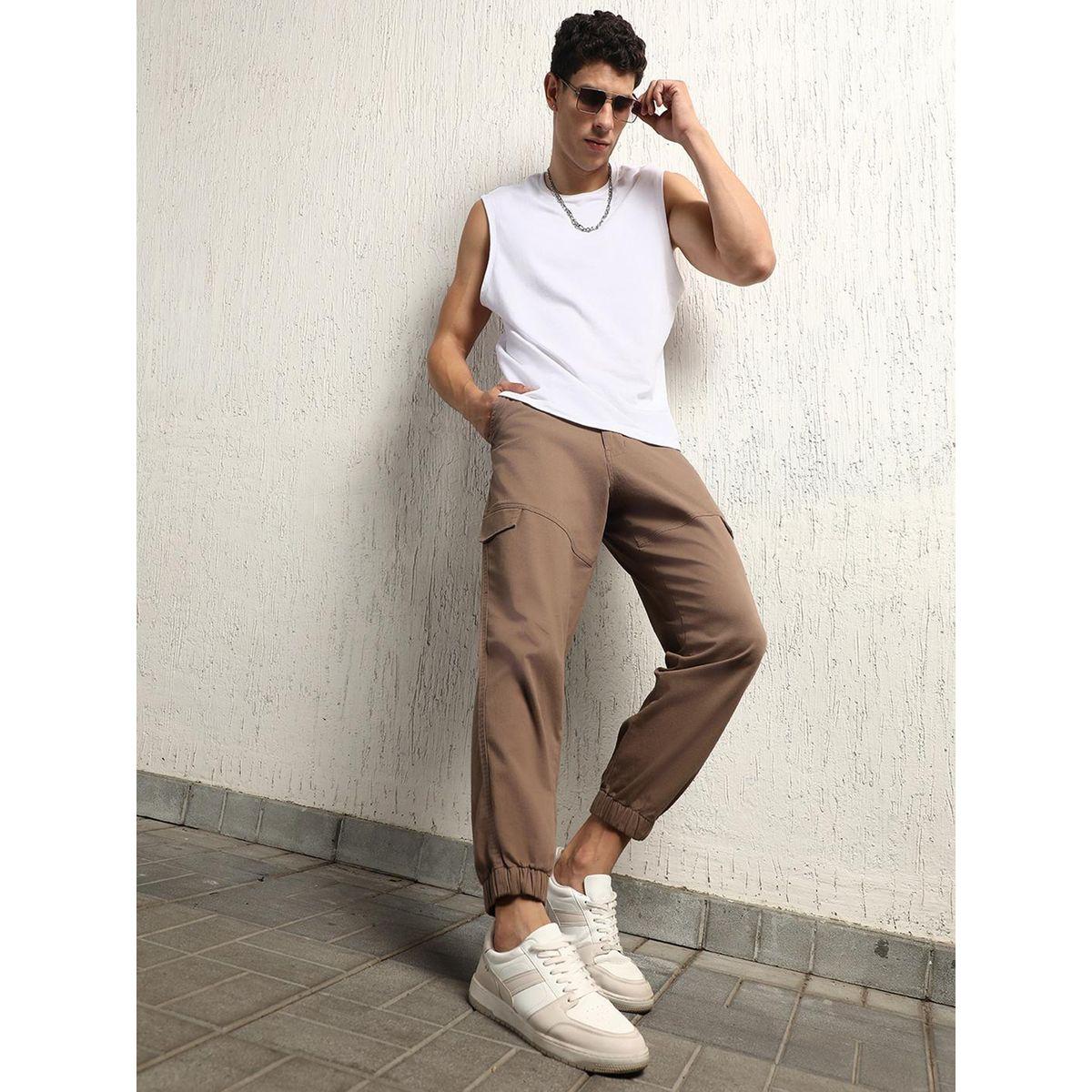 Hubberholme X Styli  Solid Cuffed Pants with Flap Detail-men-clothing-bottoms-trousersandchinos-trousers-image-4