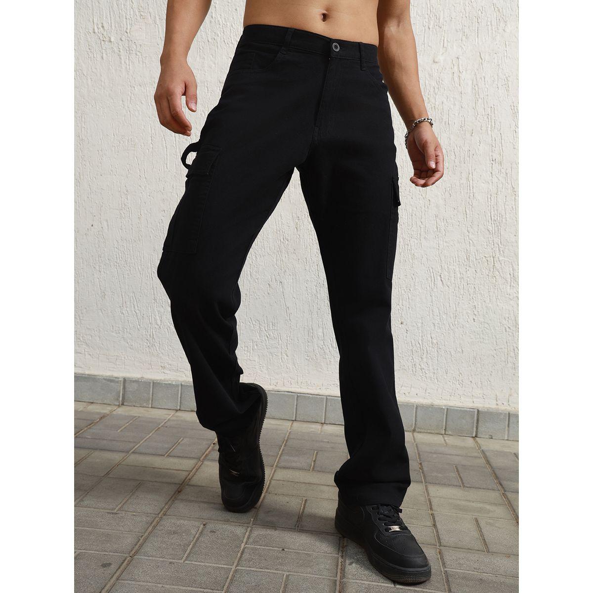 بنطال كارجو بقصة مريحة وخصر متوسط هابر هولم × ستايلي-men-clothing-bottoms-trousersandchinos-trousers-image-1