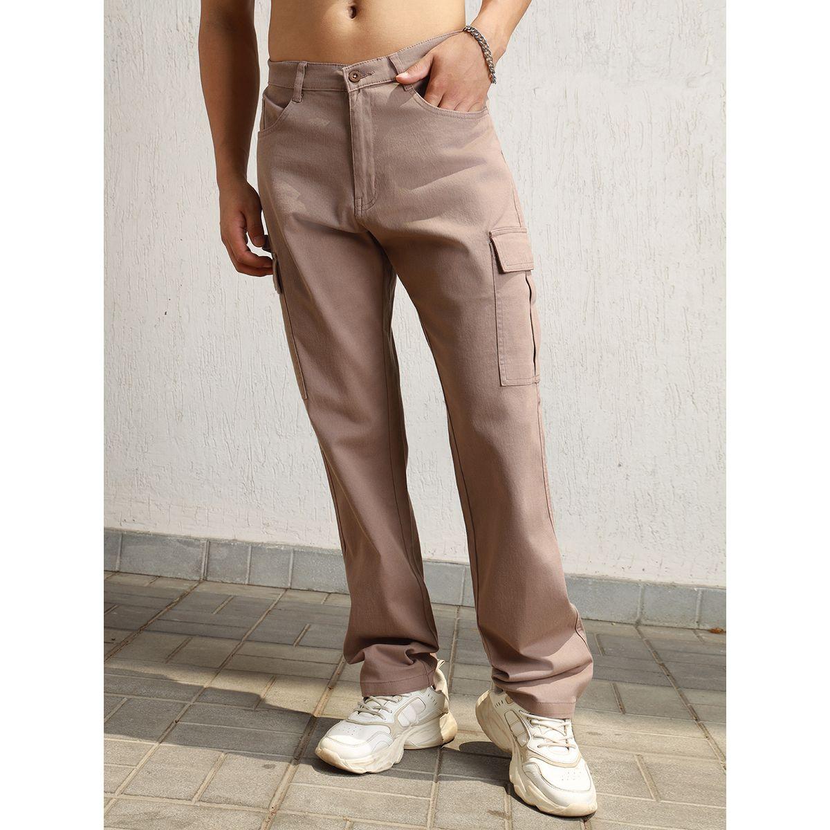 بنطال كارجو بقصة مريحة وخصر متوسط هابر هولم × ستايلي-men-clothing-bottoms-trousersandchinos-trousers-image-1