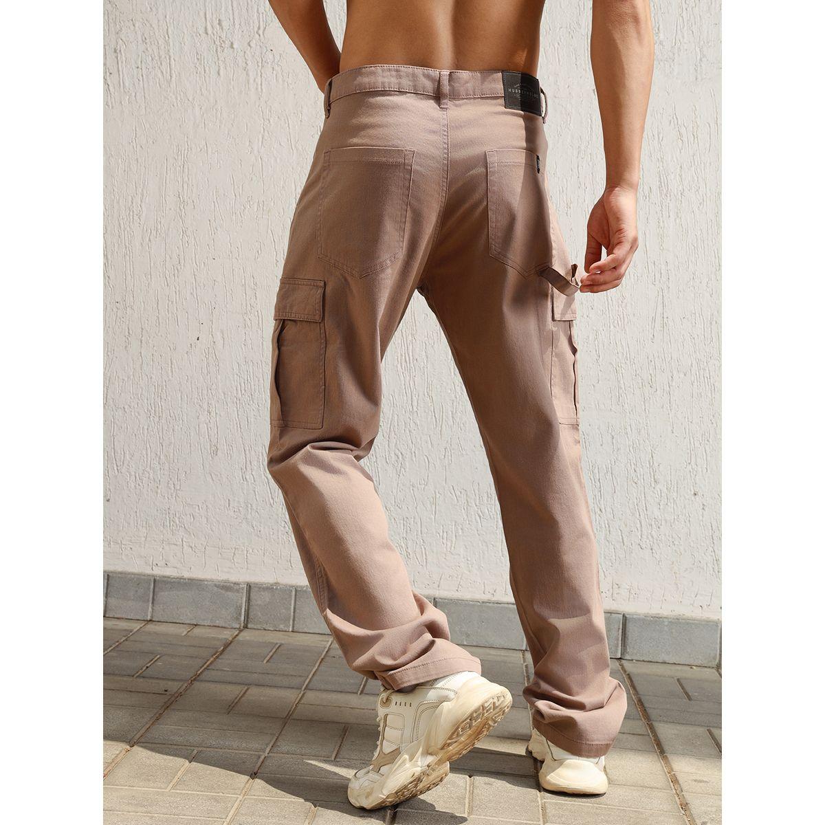 بنطال كارجو بقصة مريحة وخصر متوسط هابر هولم × ستايلي-men-clothing-bottoms-trousersandchinos-trousers-image-2