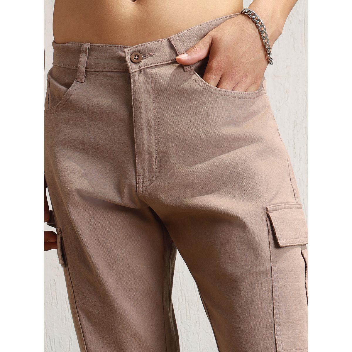 بنطال كارجو بقصة مريحة وخصر متوسط هابر هولم × ستايلي-men-clothing-bottoms-trousersandchinos-trousers-image-3