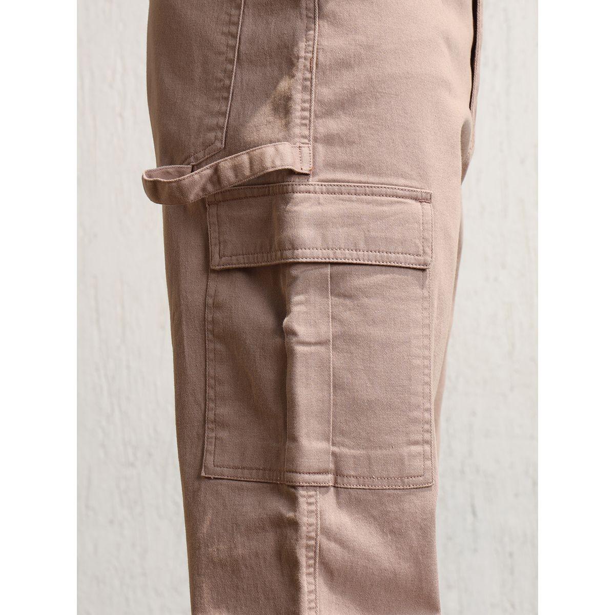 بنطال كارجو بقصة مريحة وخصر متوسط هابر هولم × ستايلي-men-clothing-bottoms-trousersandchinos-trousers-image-4