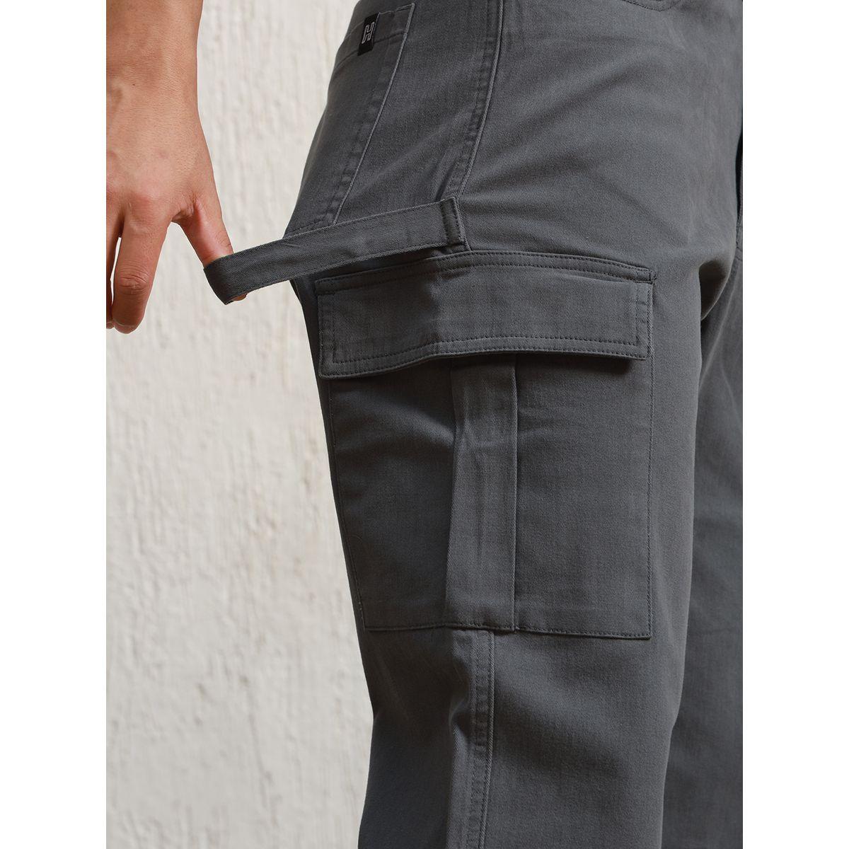 بنطال كارجو بقصة مريحة وخصر متوسط هابر هولم × ستايلي-men-clothing-bottoms-trousersandchinos-trousers-image-4