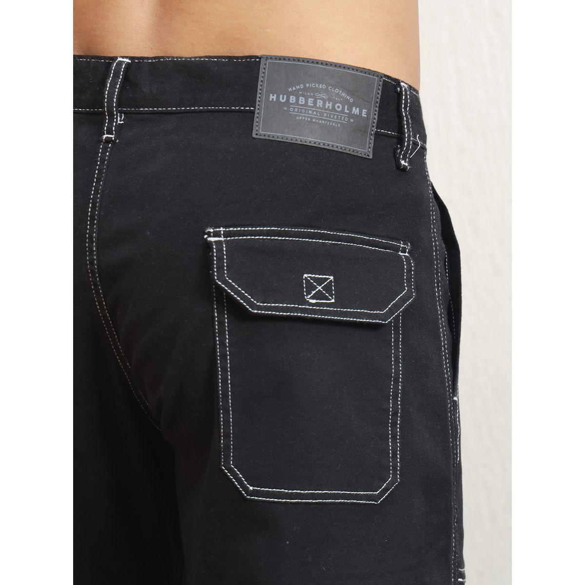 بنطال كارجو بقصة مريحة وتفاصيل مدروزة هابر هولم × ستايلي-men-clothing-bottoms-trousersandchinos-trousers-image-4