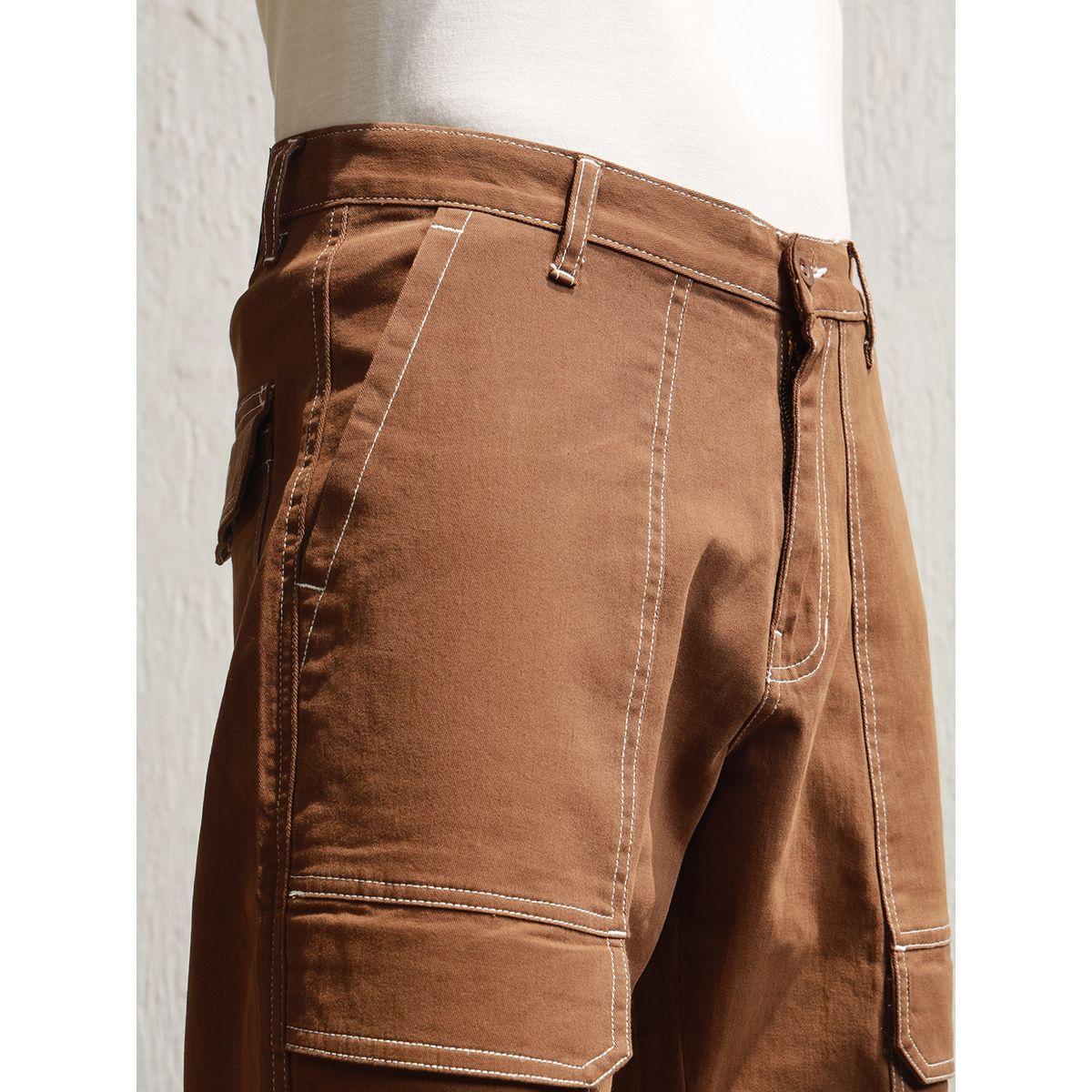 بنطال بقصة مستقيمة مع جيوب بطيات هابر هولم × ستايلي-men-clothing-bottoms-trousersandchinos-trousers-image-3