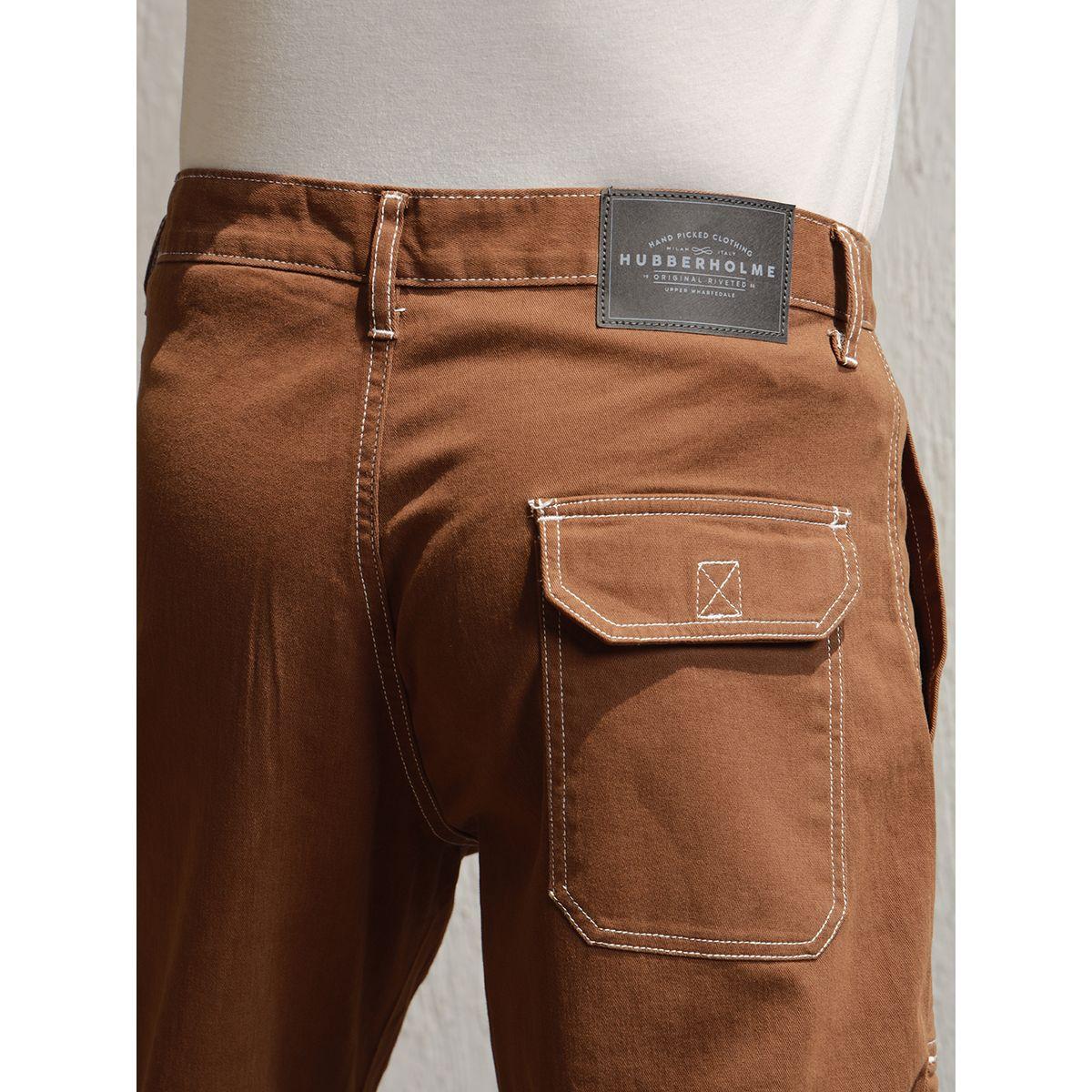 بنطال بقصة مستقيمة مع جيوب بطيات هابر هولم × ستايلي-men-clothing-bottoms-trousersandchinos-trousers-image-4