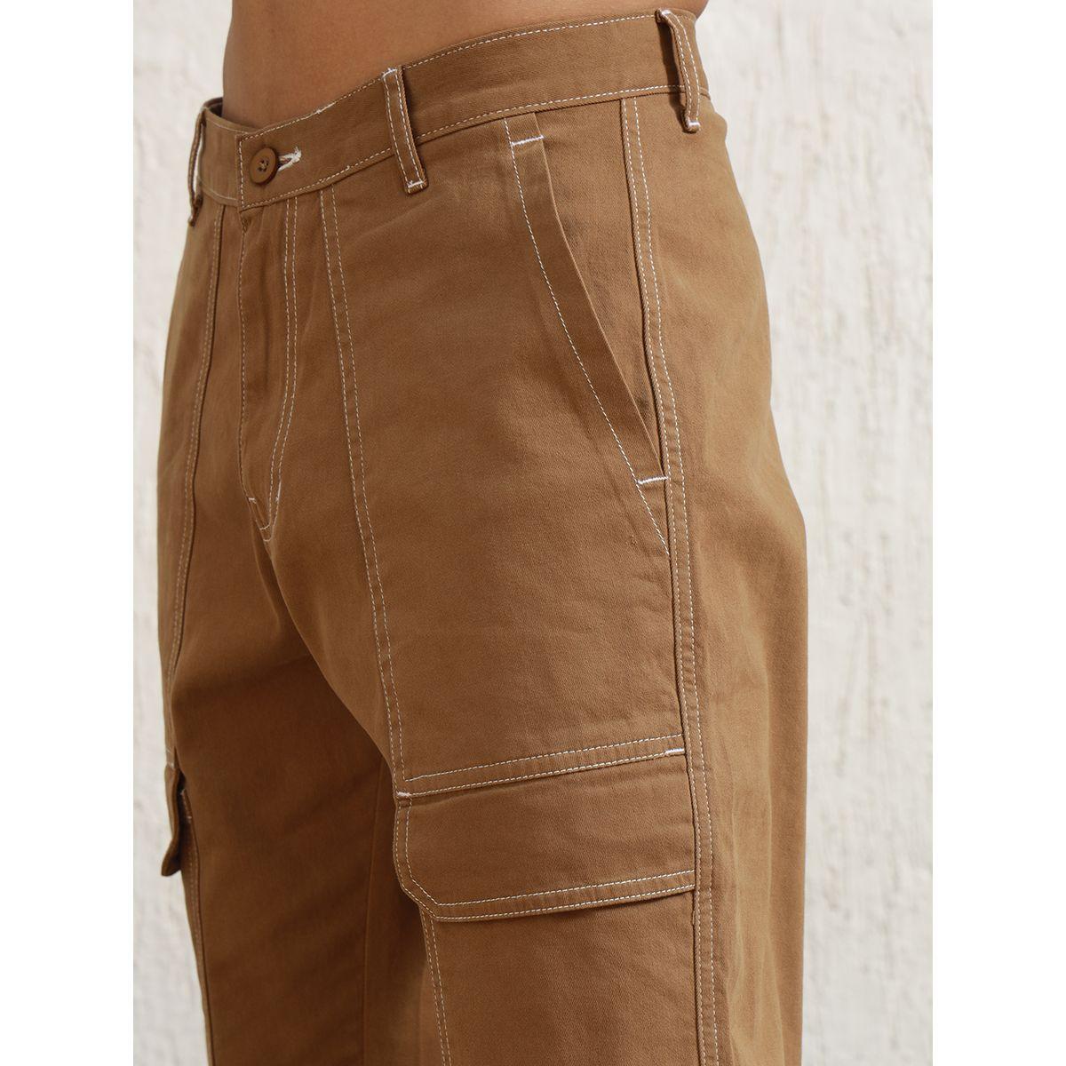 Hubberholme X Styli  Relaxed Fit Cargo Pants with Contrast Stitch Detail-men-clothing-bottoms-trousersandchinos-trousers-image-3