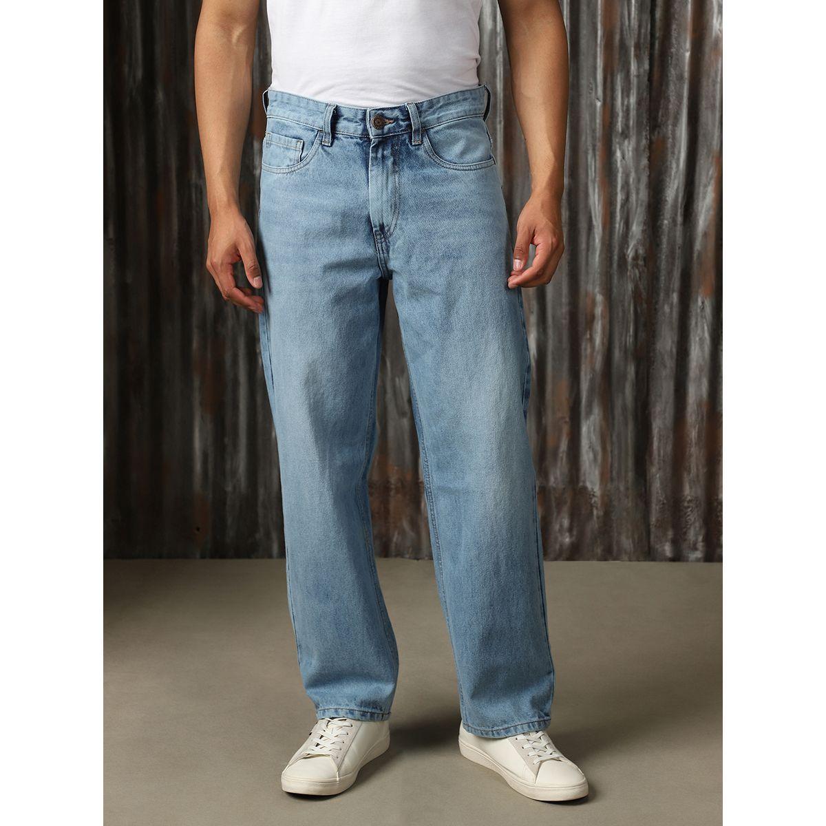 High Star X Styli  Mid Rise Straight Fit Washed Cotton Jeans-men-clothing-bottoms-jeans-image-1