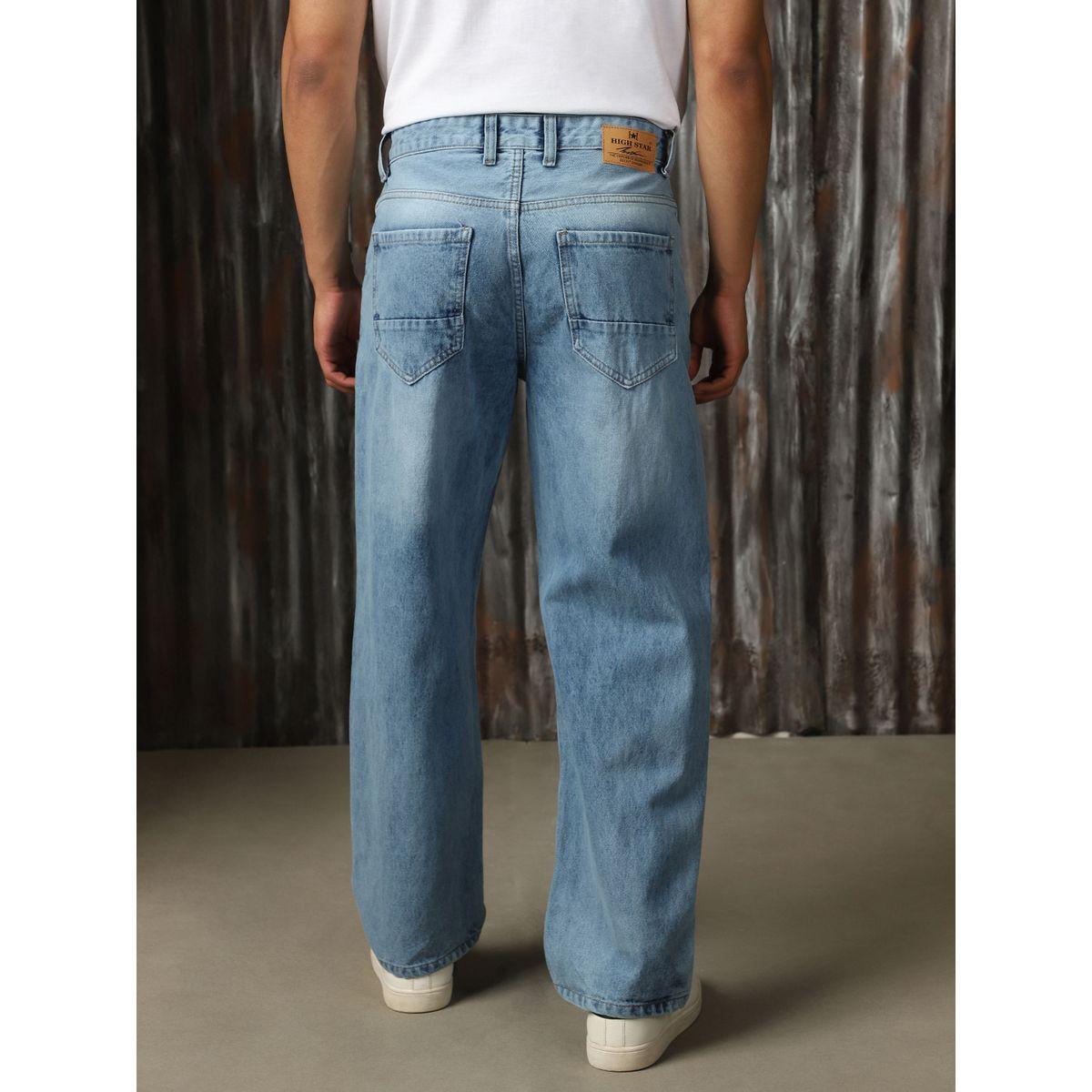 High Star X Styli  Mid Rise Straight Fit Washed Cotton Jeans-men-clothing-bottoms-jeans-image-2