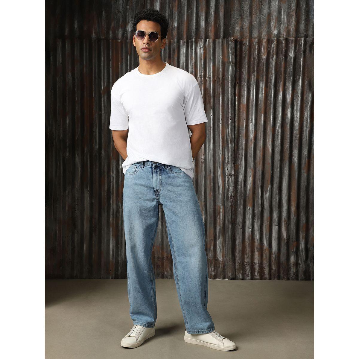 High Star X Styli  Mid Rise Straight Fit Washed Cotton Jeans-men-clothing-bottoms-jeans-image-4