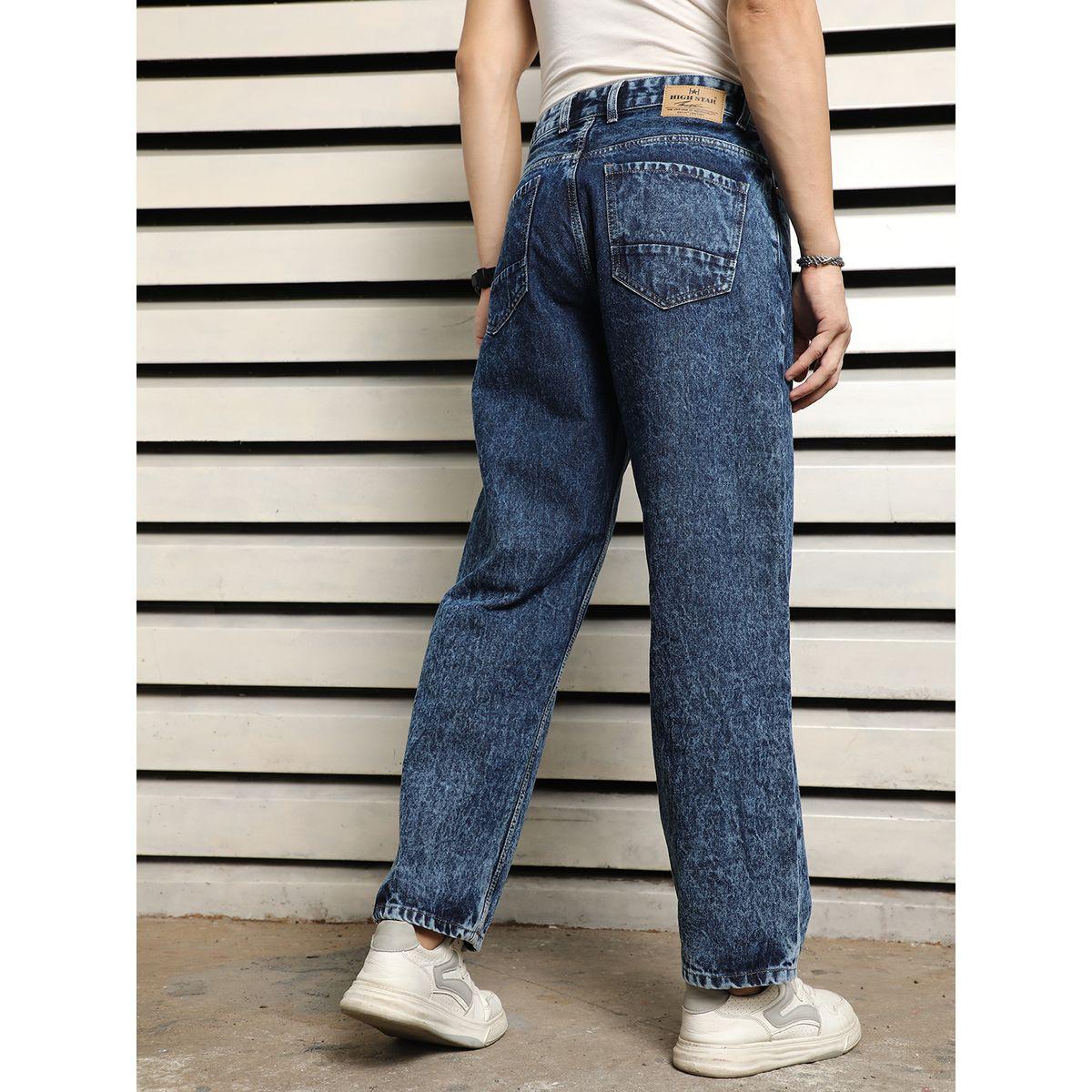 جينز بقصة مريحة وخصر متوسط هاي ستار × ستايلي-men-clothing-bottoms-jeans-image-2