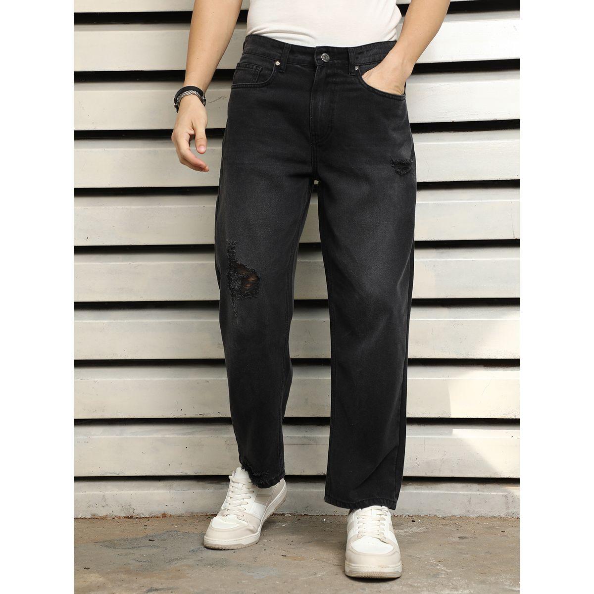 High Star X Styli  Mid Rise Relaxed Fit Distressed Jeans-men-clothing-bottoms-jeans-image-1