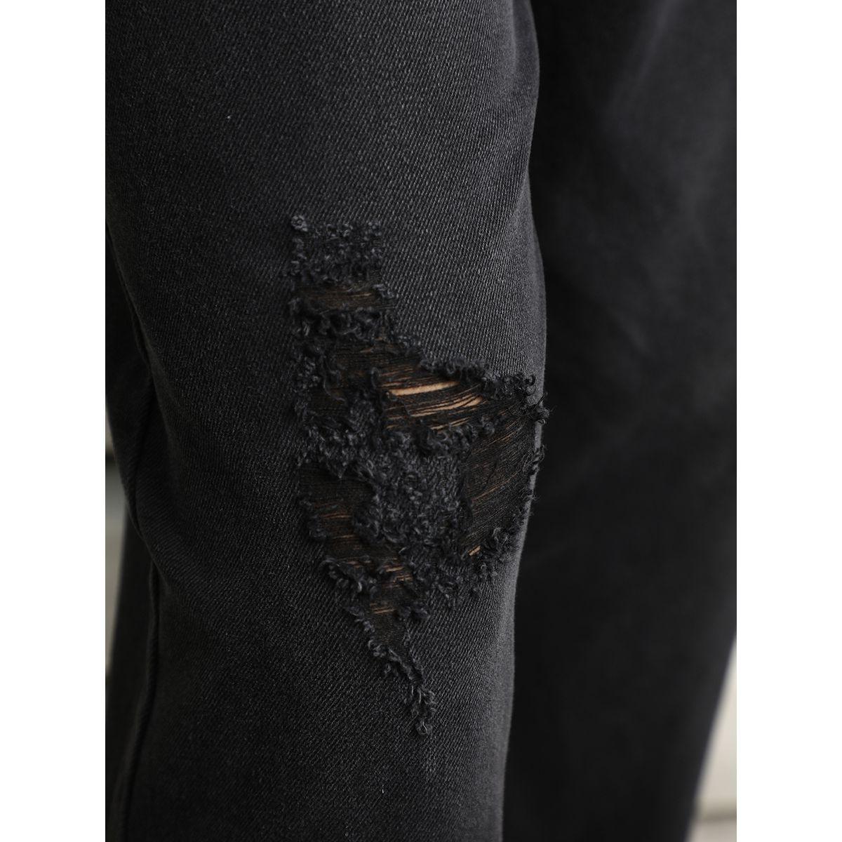 High Star X Styli  Mid Rise Relaxed Fit Distressed Jeans-men-clothing-bottoms-jeans-image-4