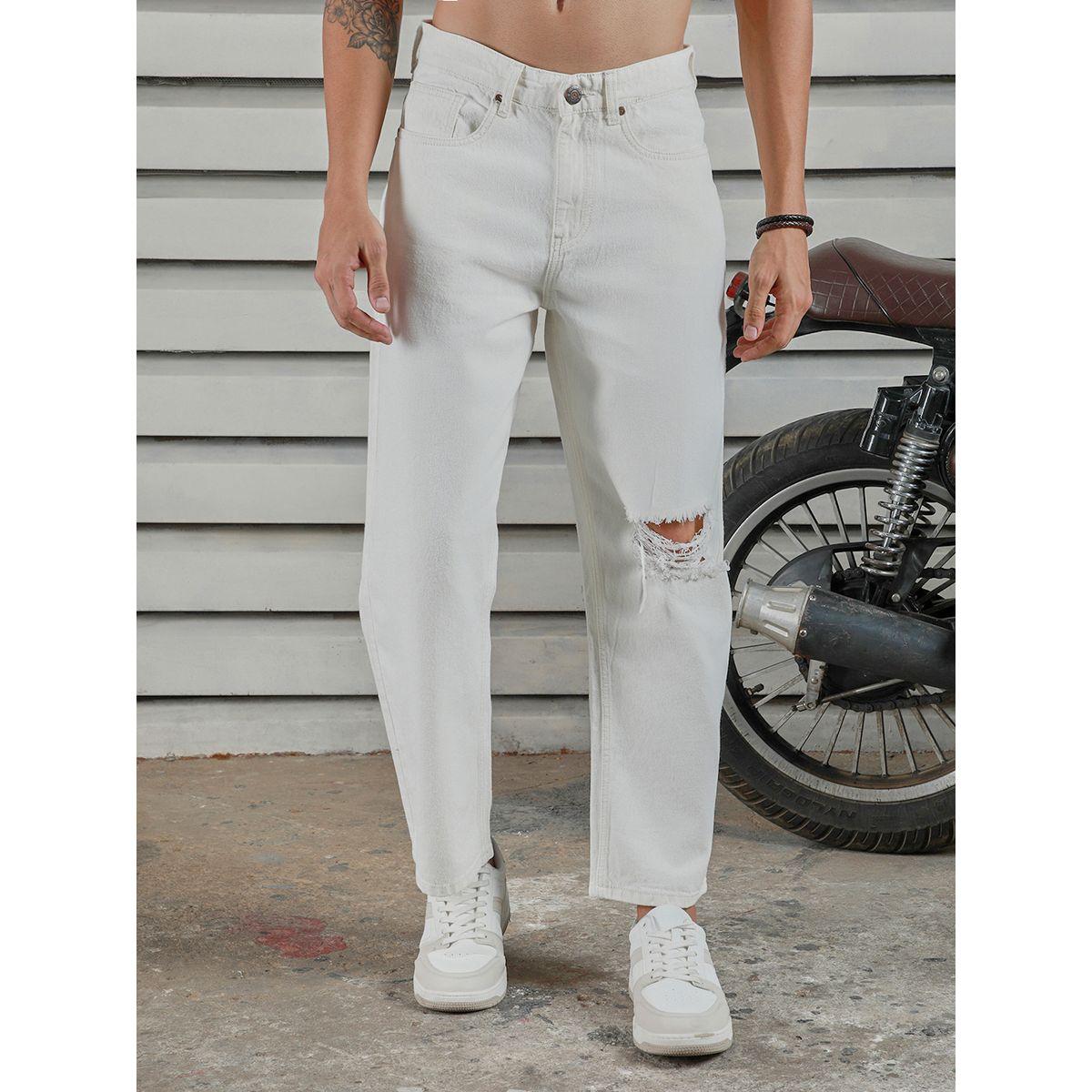 High Star X Styli  Mid Rise Straight Fit Distressed Jeans-men-clothing-bottoms-jeans-image-1