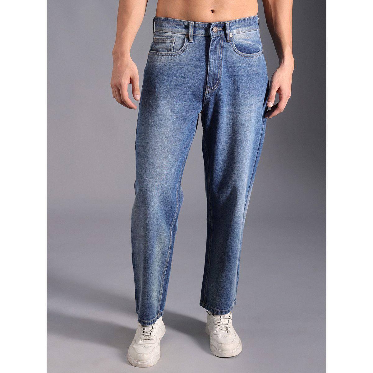 جينز بقصة مريحة وخصر متوسط هاي ستار × ستايلي-men-clothing-bottoms-jeans-image-1