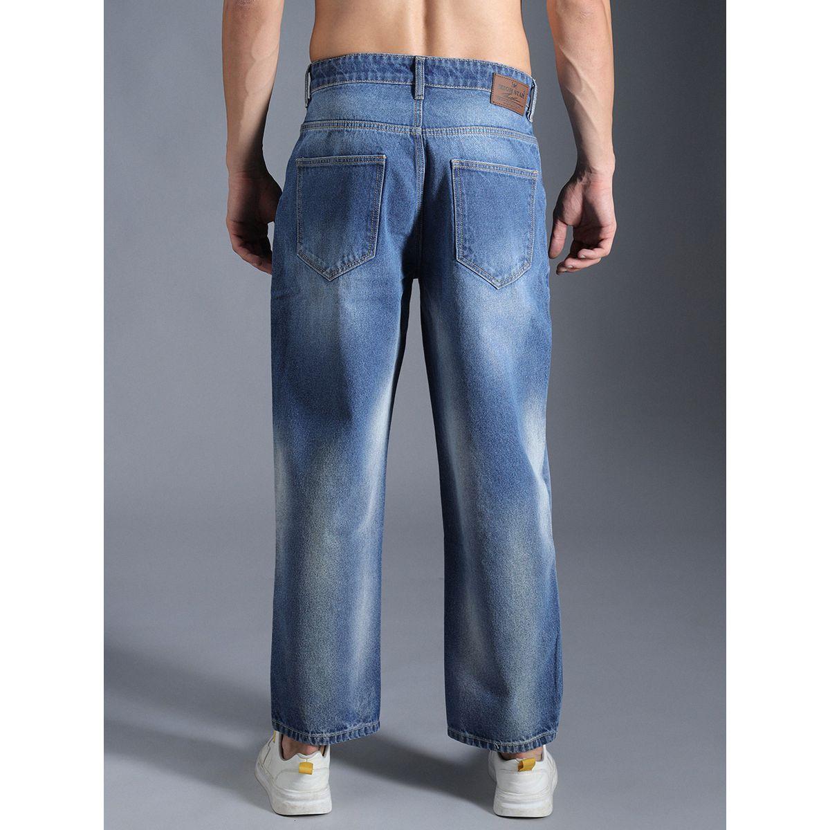 جينز بقصة مريحة وخصر متوسط هاي ستار × ستايلي-men-clothing-bottoms-jeans-image-2