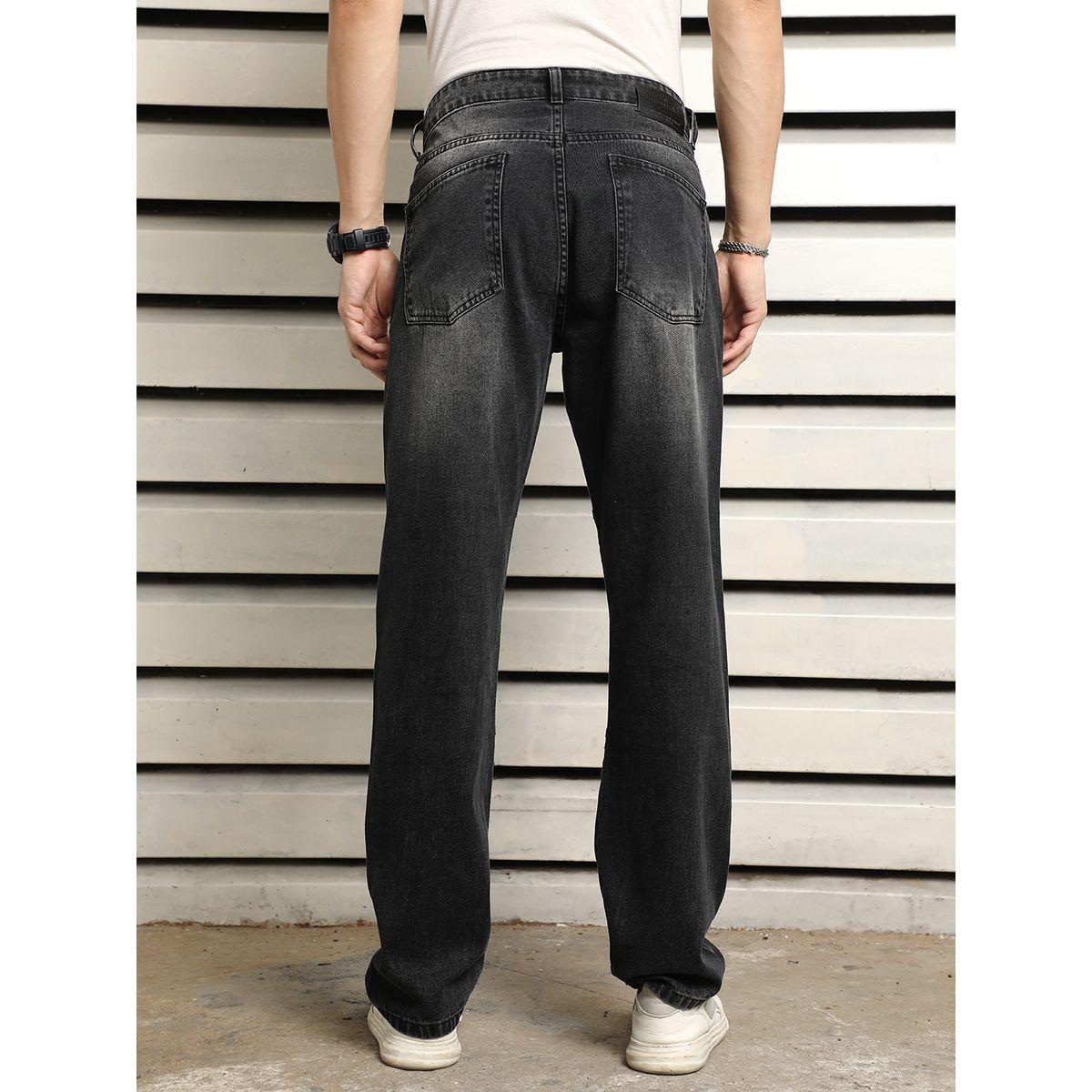 جينز بقصة مستقيمة وخصر متوسط هاي ستار × ستايلي-men-clothing-bottoms-jeans-image-2