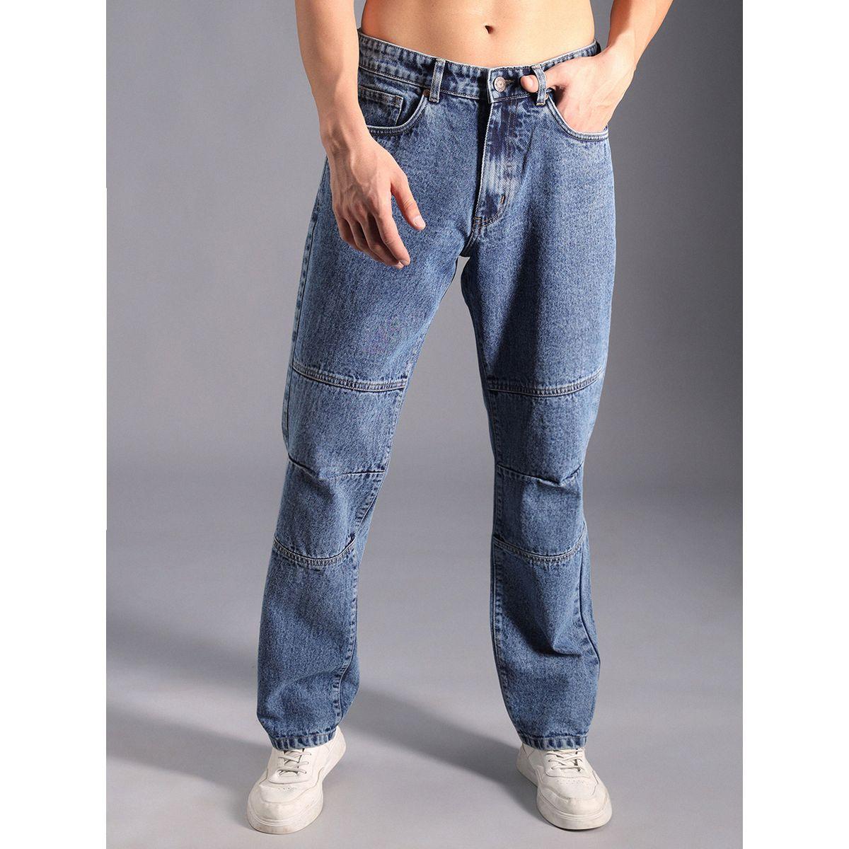 High Star X Styli  Cut & Sew Panel Mid Rise Straight Fit Jeans-men-clothing-bottoms-jeans-image-1