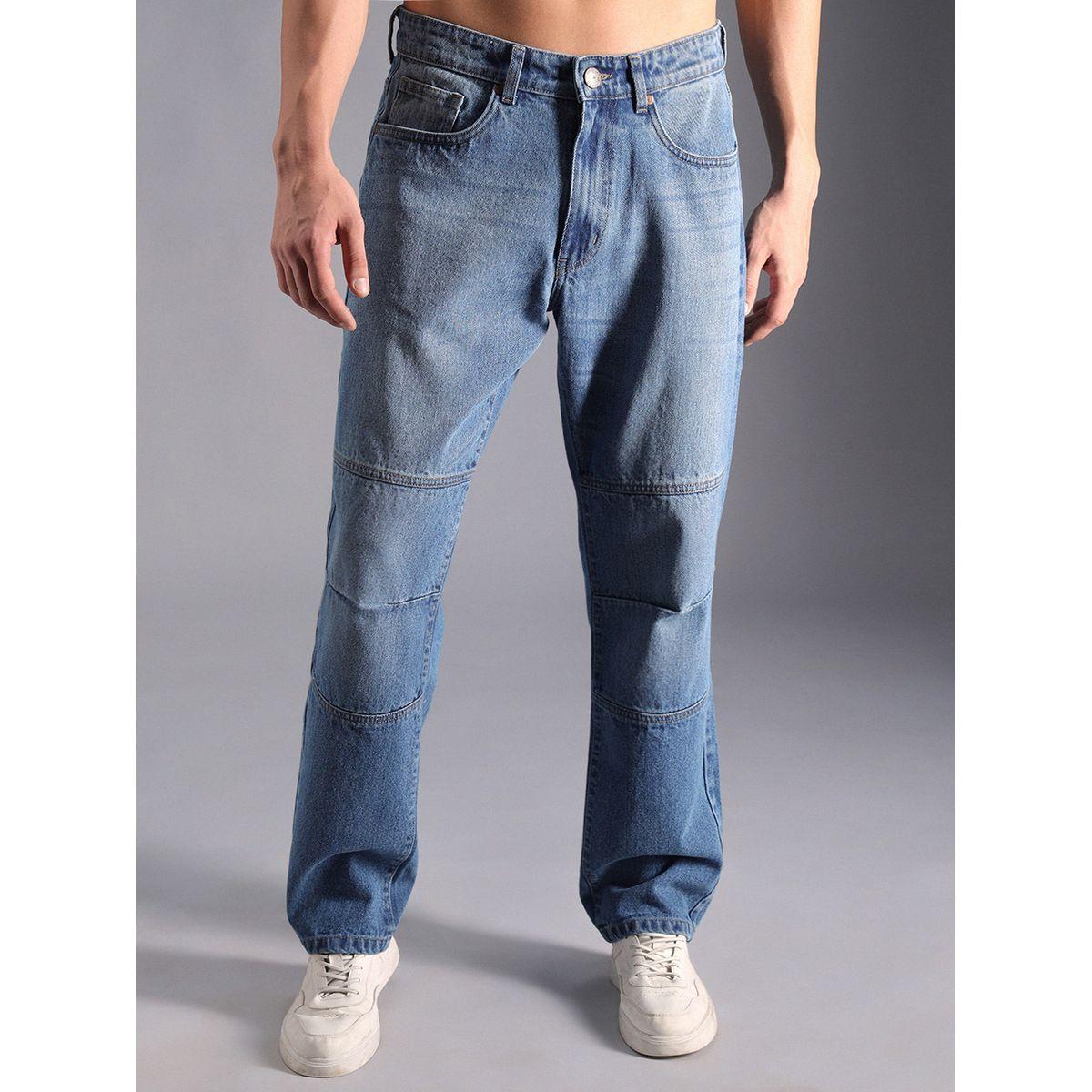 جينز بقصة ارجل مستقيمة وخصر متوسط هاي ستار × ستايلي-men-clothing-bottoms-jeans-image-1