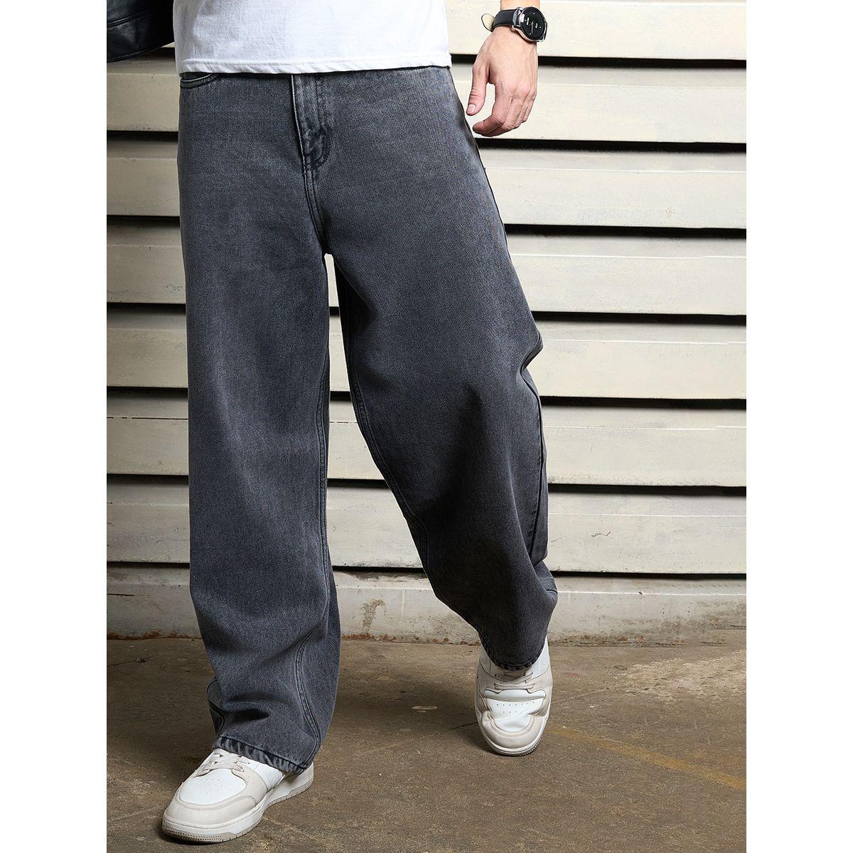 High Star X Styli  Mid Rise Relaxed Fit Non Stretchable Jeans-men-clothing-bottoms-jeans-image-1