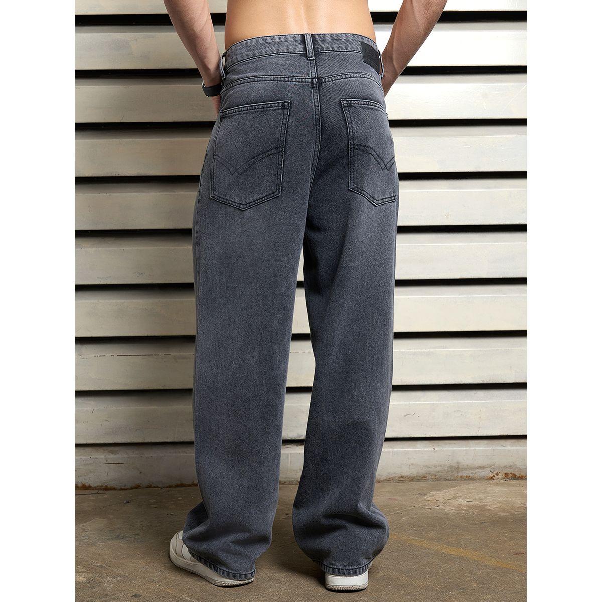 High Star X Styli  Mid Rise Relaxed Fit Non Stretchable Jeans-men-clothing-bottoms-jeans-image-2