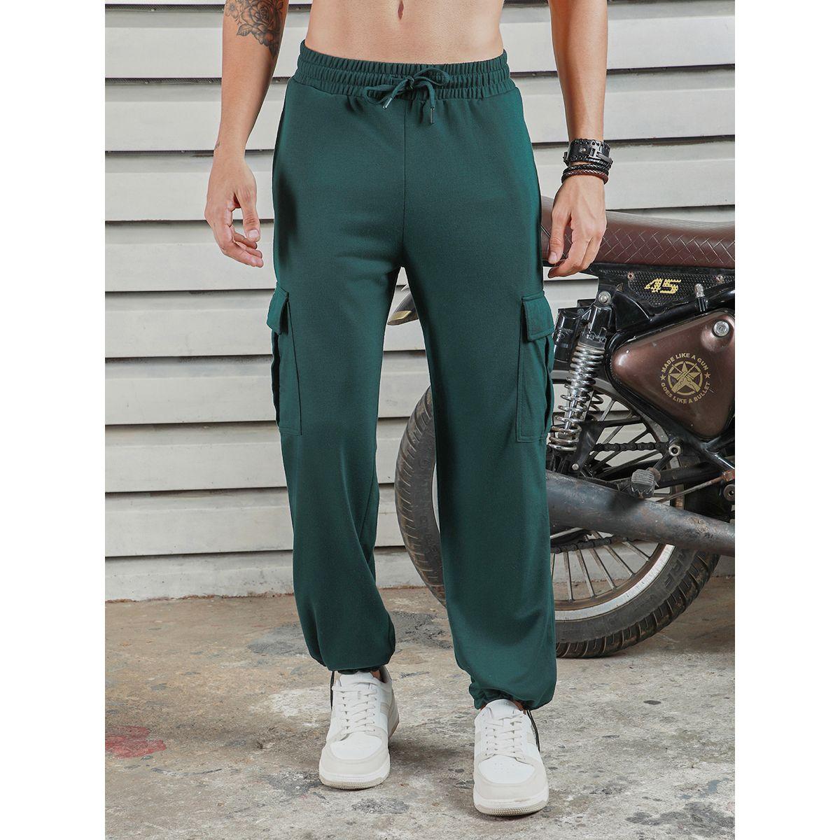 جوغر بقصة مستقيمة وجيوب كارجو مع حواف مكبلة هاي ستار × ستايلي-men-clothing-bottoms-joggers-image-1
