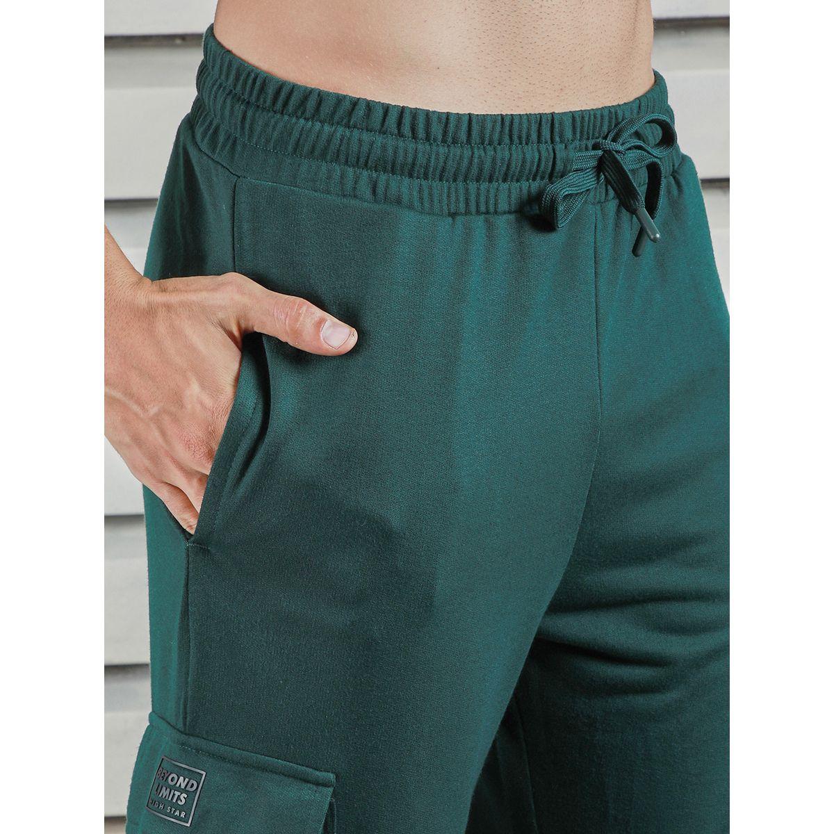جوغر بقصة مستقيمة وجيوب كارجو مع حواف مكبلة هاي ستار × ستايلي-men-clothing-bottoms-joggers-image-3
