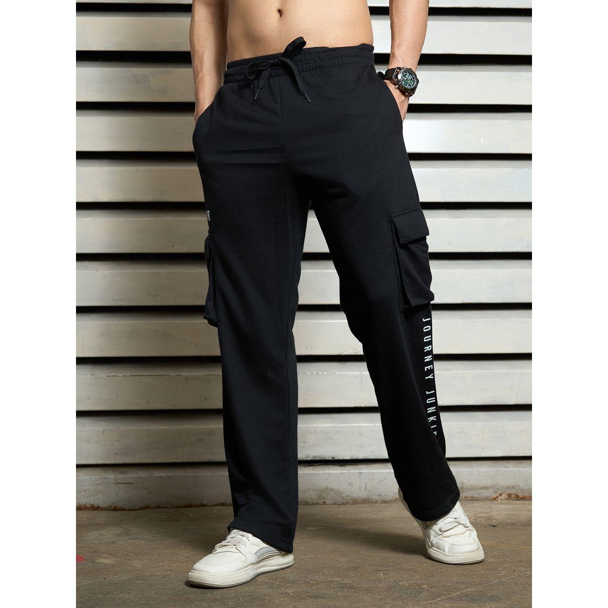 بنطال كارجو بقصة ارجل مستقيمة مع اربطة هاي ستار × ستايلي-men-clothing-bottoms-trousersandchinos-trousers-image-1