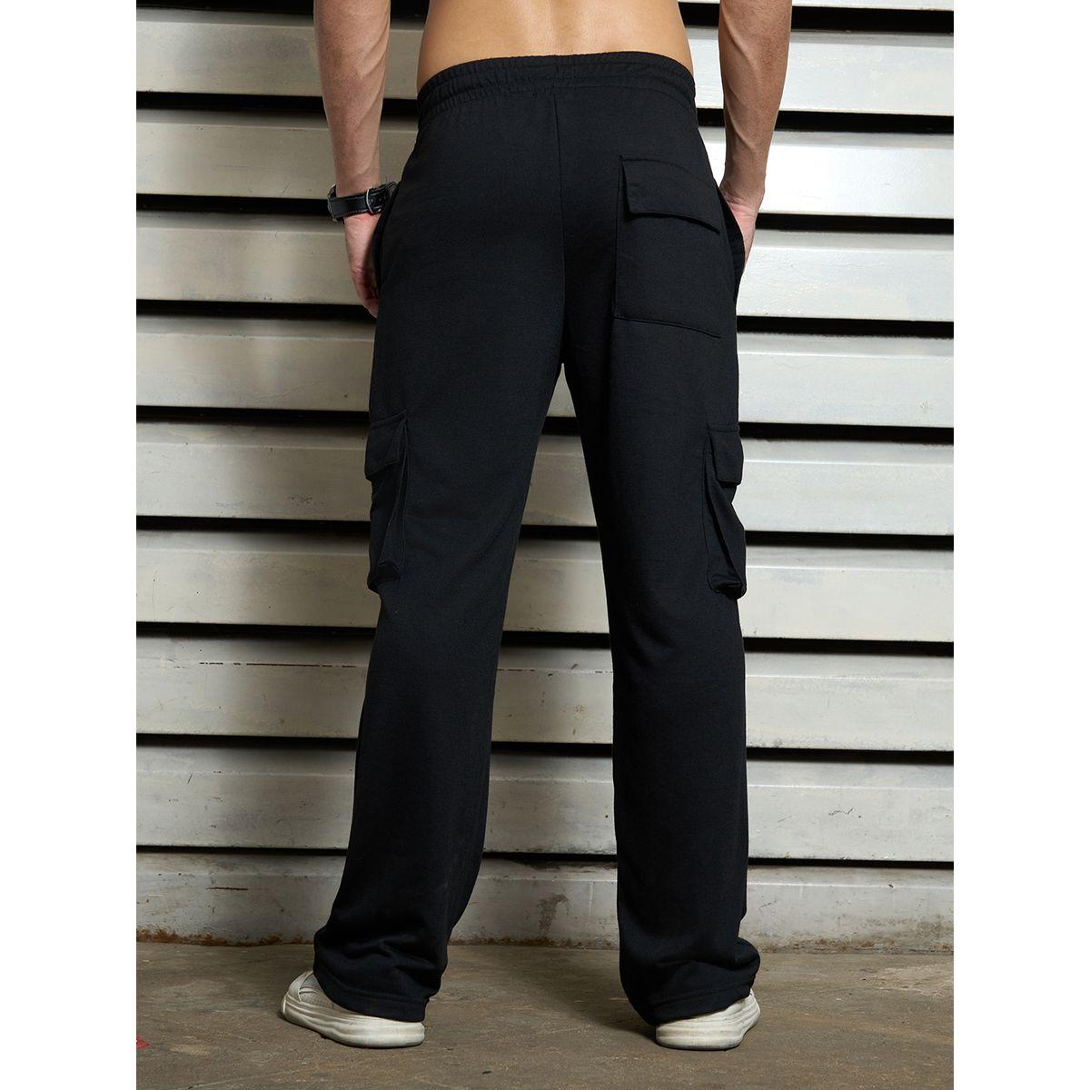High Star X Styli  Straight Fit Cargo Pants with Drawstring-men-clothing-bottoms-trousersandchinos-trousers-image-2