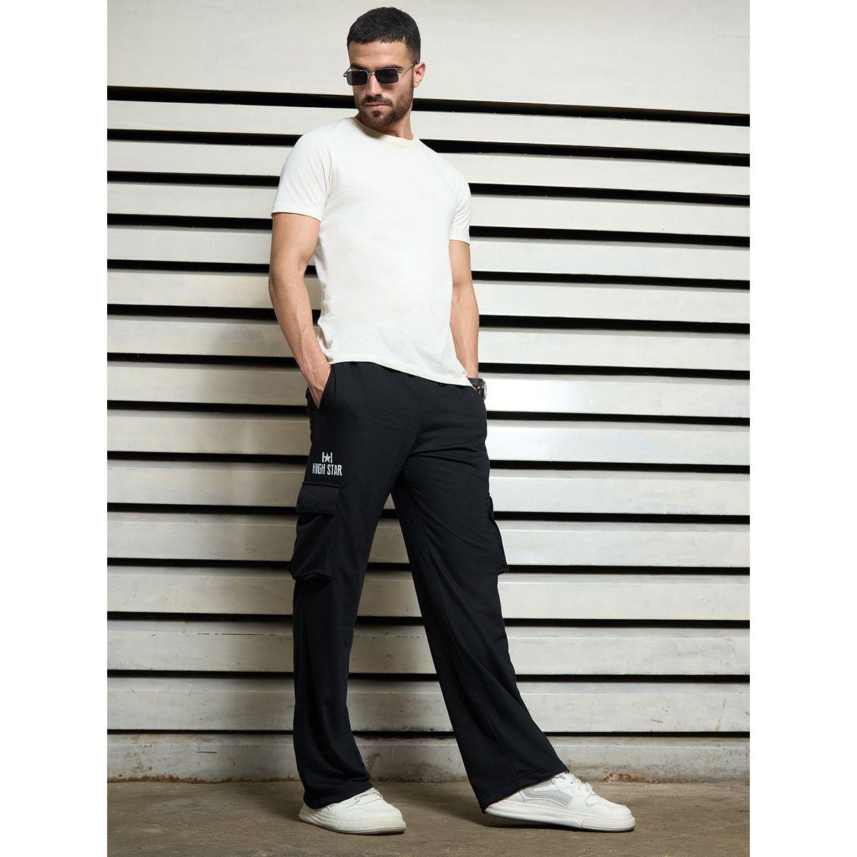 بنطال كارجو بقصة ارجل مستقيمة مع اربطة هاي ستار × ستايلي-men-clothing-bottoms-trousersandchinos-trousers-image-4