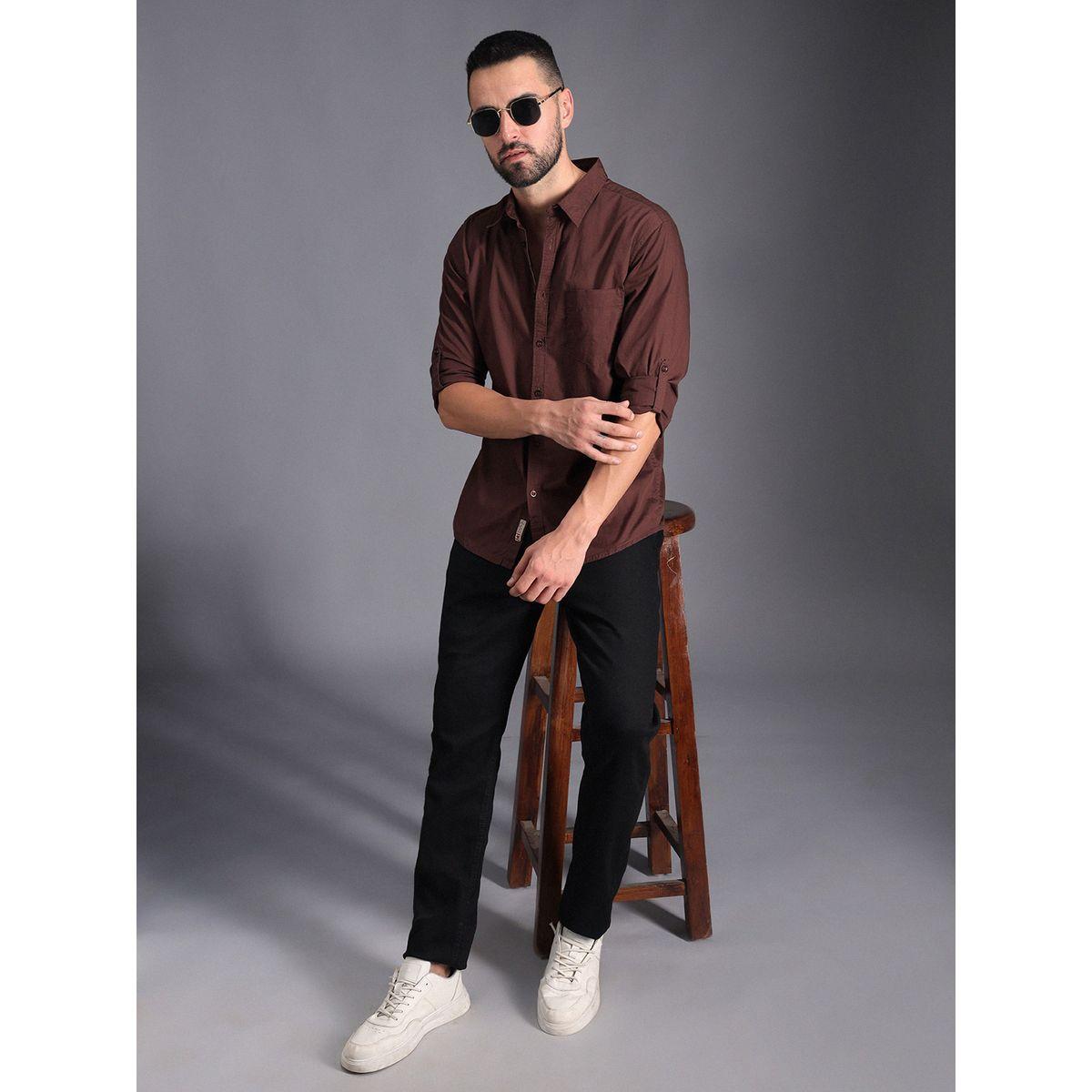 High Star X Styli  Classic Roll-Up Sleeves Casual Shirt-men-clothing-shirts-image-4