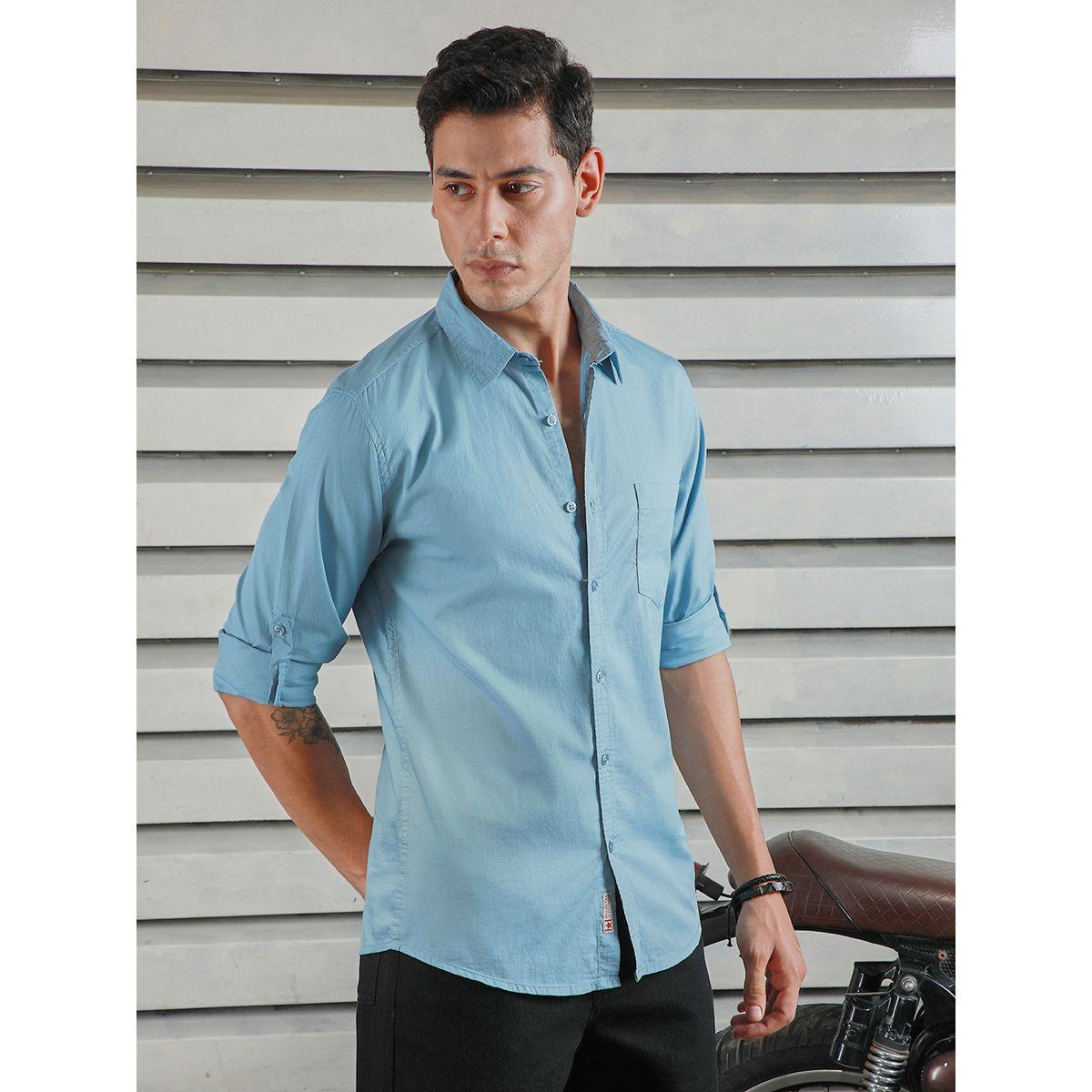 قميص كلاسيك بياقة سبريد وأكمام طويلة هاي ستار × ستايلي-men-clothing-shirts-image-1